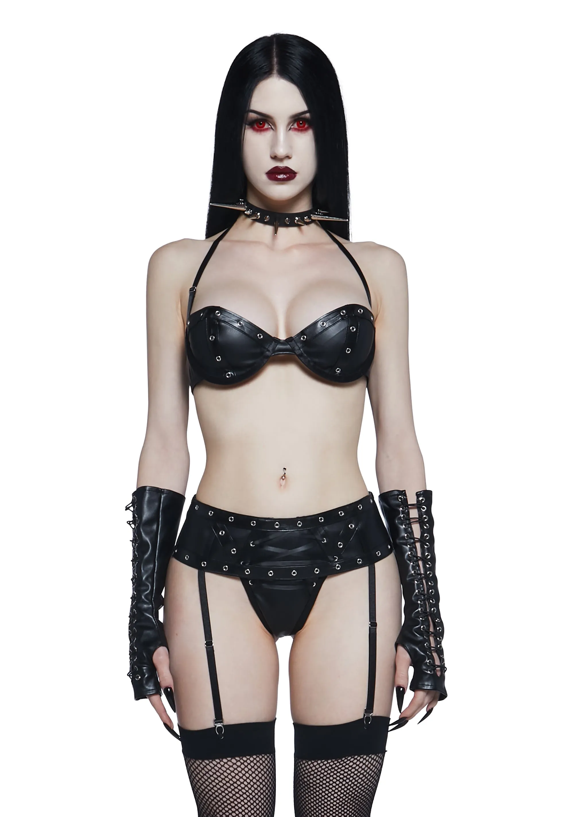Shade Of Death Lingerie Set sold by Dolls Kill