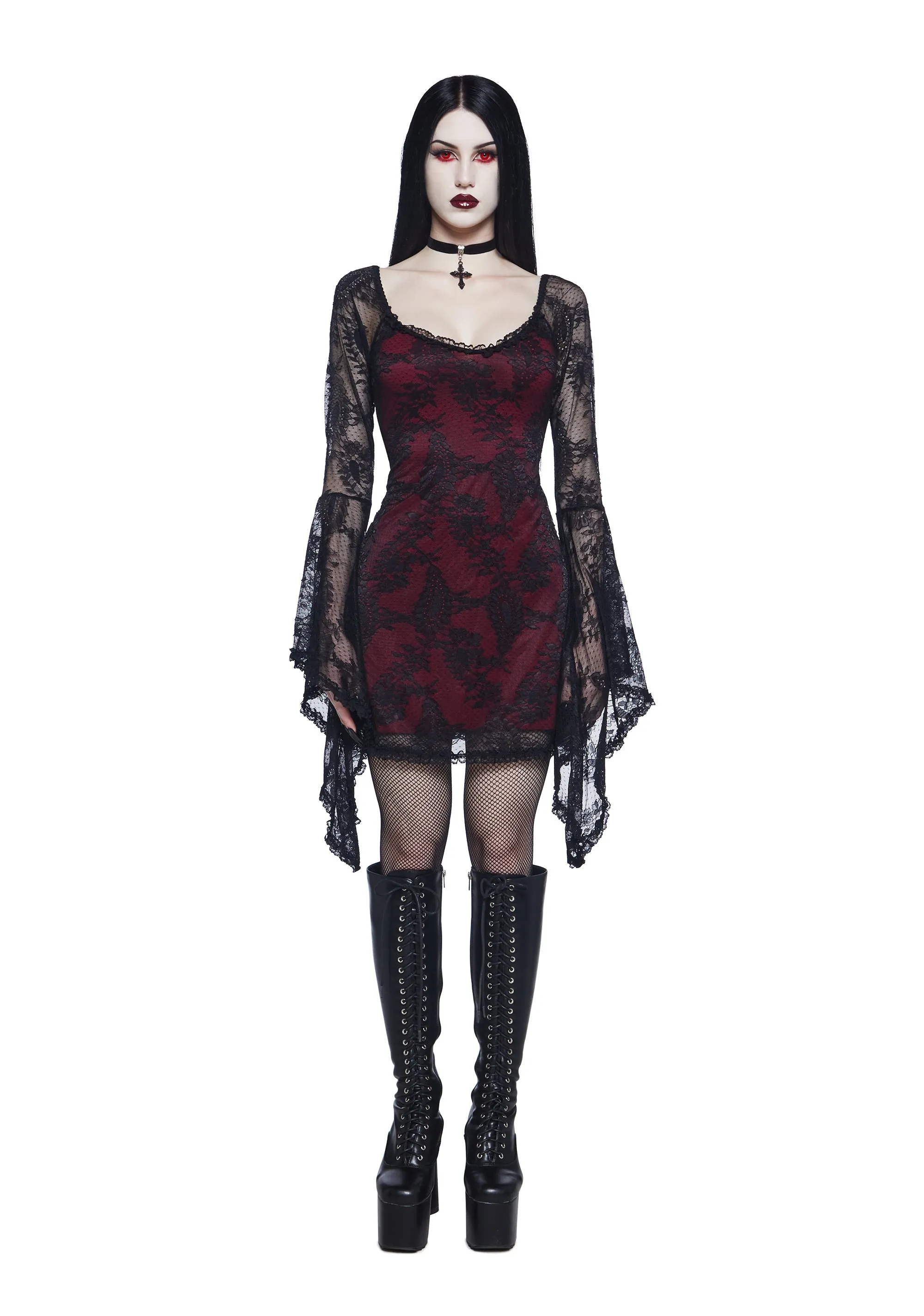 Eternal Devotion Lace Dress sold by Dolls Kill