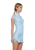 Up Too Late Mini Dress - Blue sold by Dolls Kill