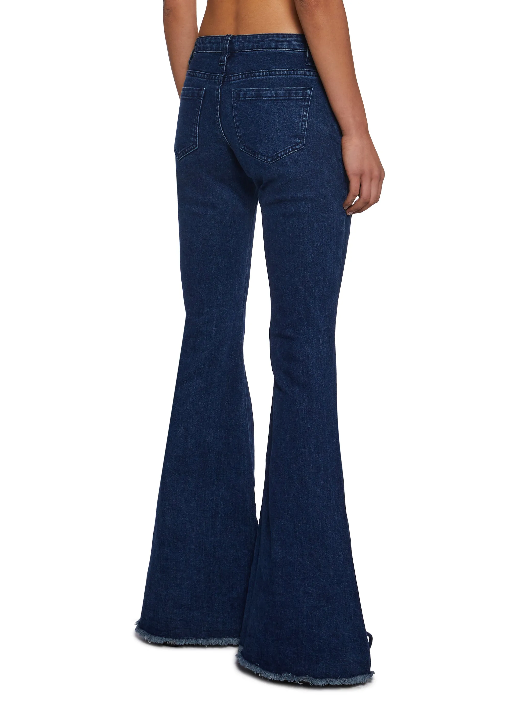 Wild Wanderer Flare Jeans - Blue sold by Dolls Kill product image thumbnail 4