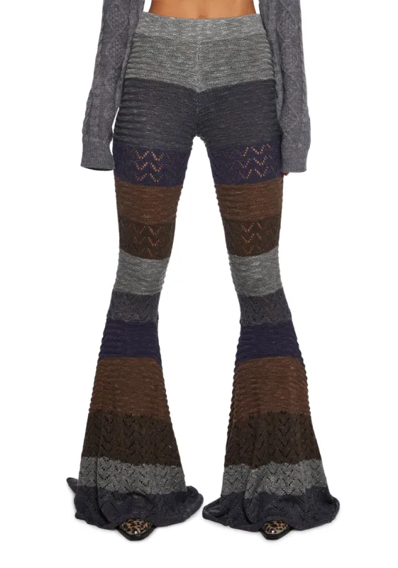 Trippy Fads Crochet Pants - Multi sold by Dolls Kill