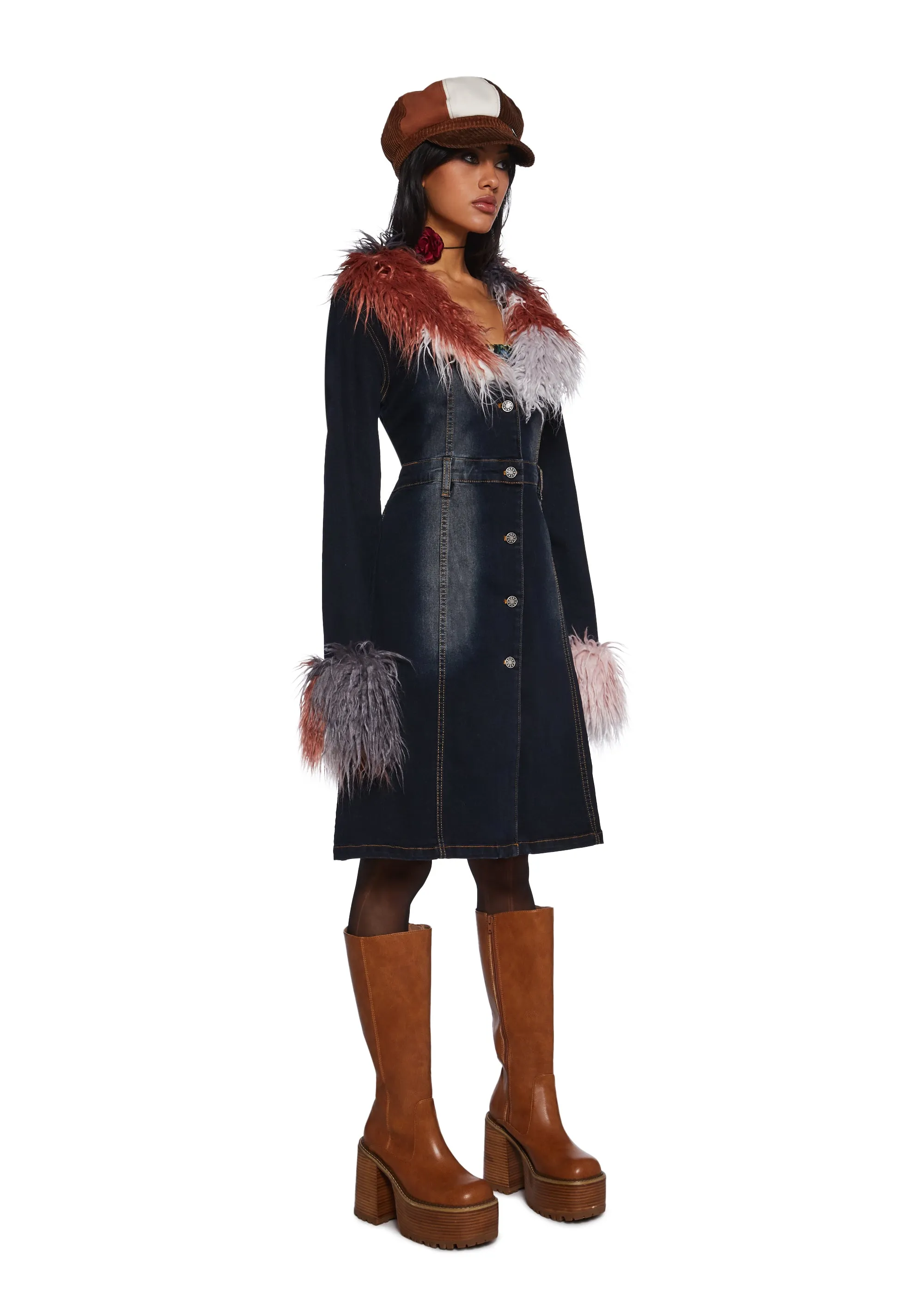 Let’s Go Anywhere Denim Coat sold by Dolls Kill product image thumbnail 3