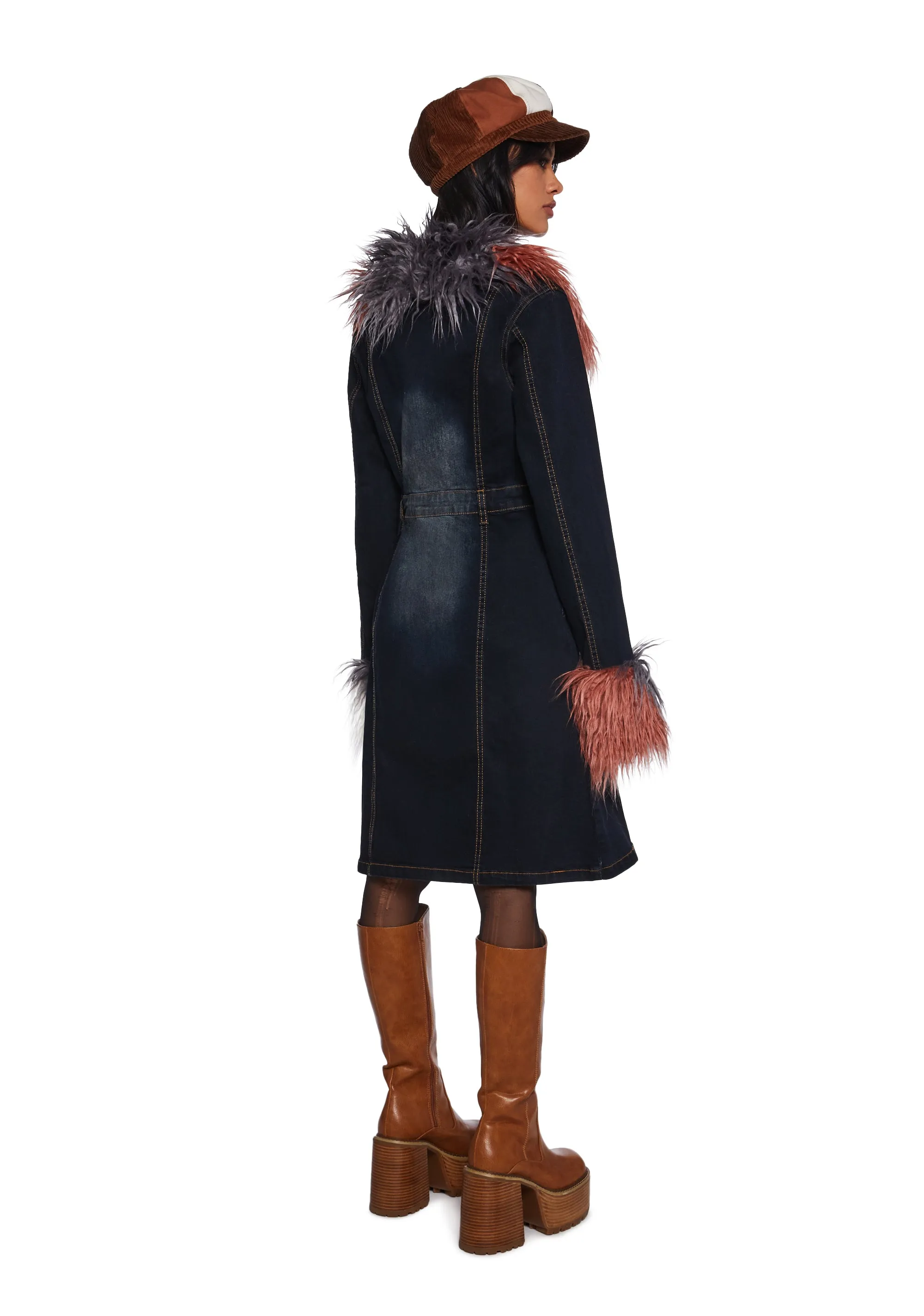 Let’s Go Anywhere Denim Coat sold by Dolls Kill product image thumbnail 4