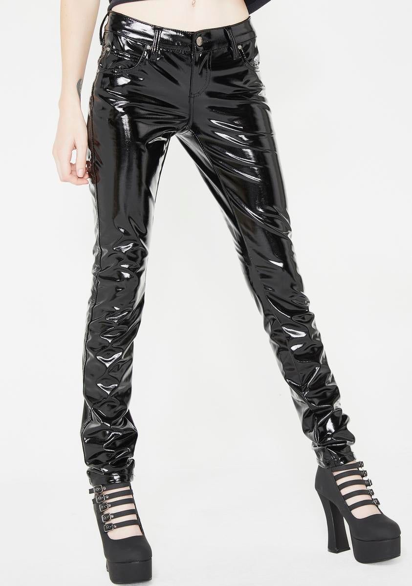 Vinyl Skinny Pants sold by Dolls Kill