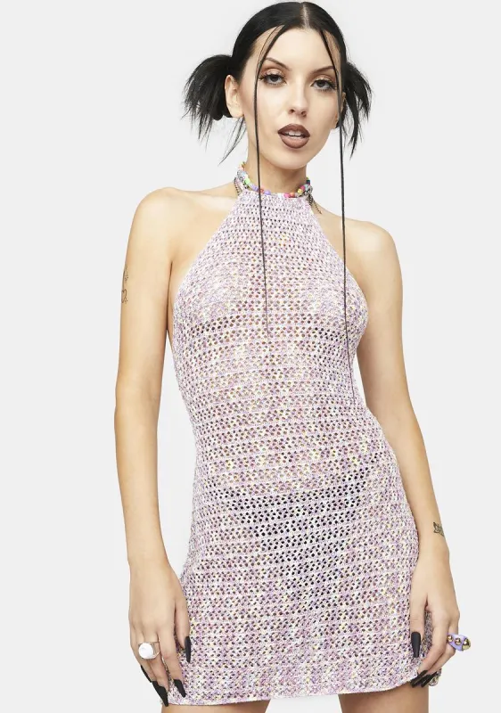 No Goodbyes Halter Dress sold by Dolls Kill