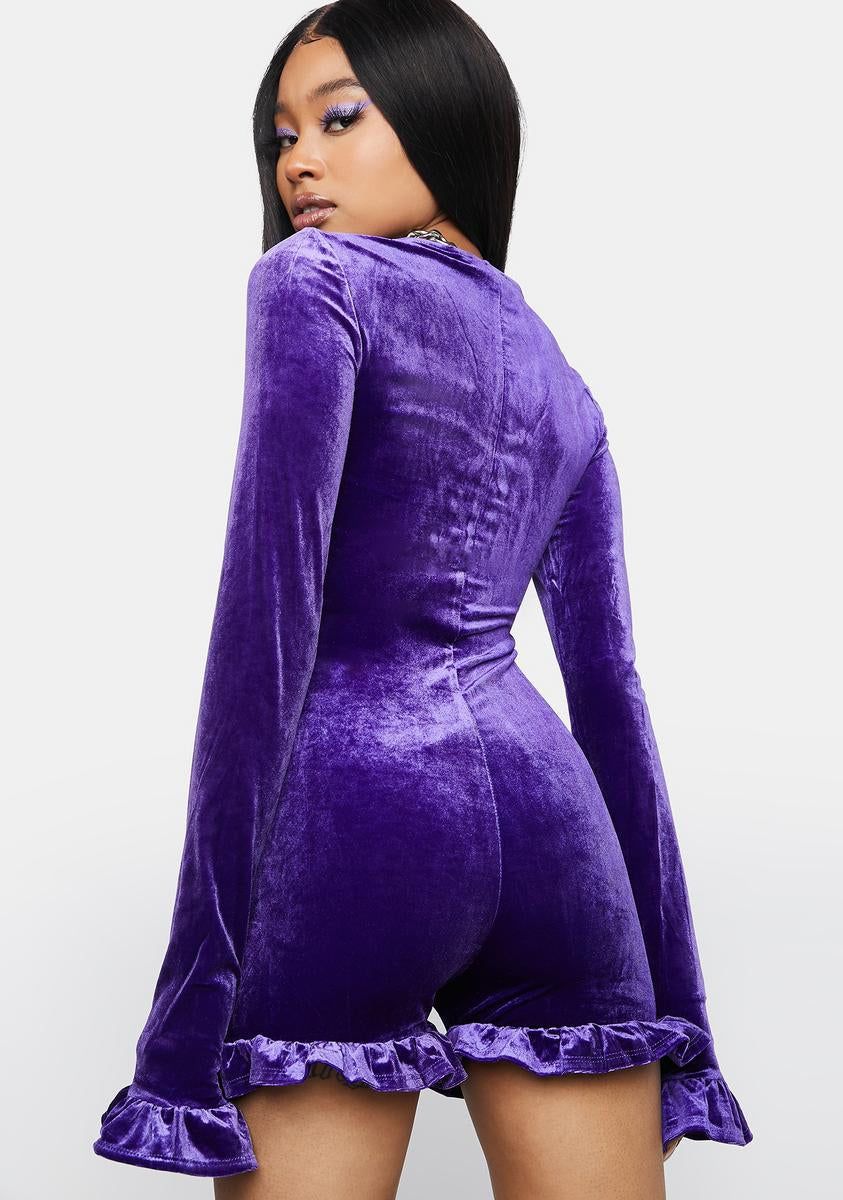 Better Trends Velvet Romper sold by Dolls Kill product image thumbnail 4
