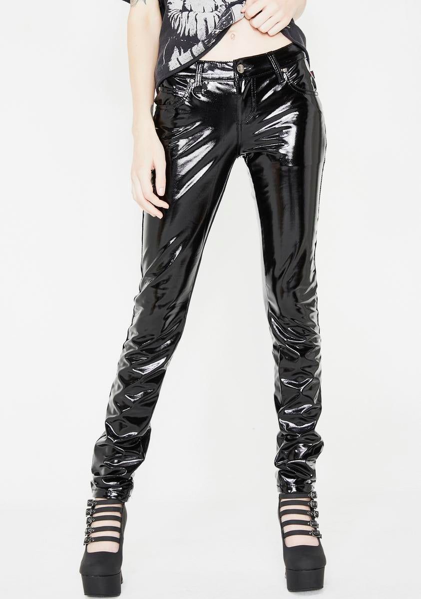 Vinyl Skinny Pants sold by Dolls Kill product image thumbnail 3