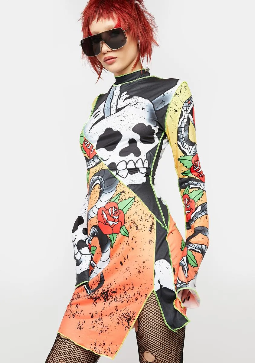 Morose Moves Spliced Mini Dress sold by Dolls Kill product image thumbnail 2