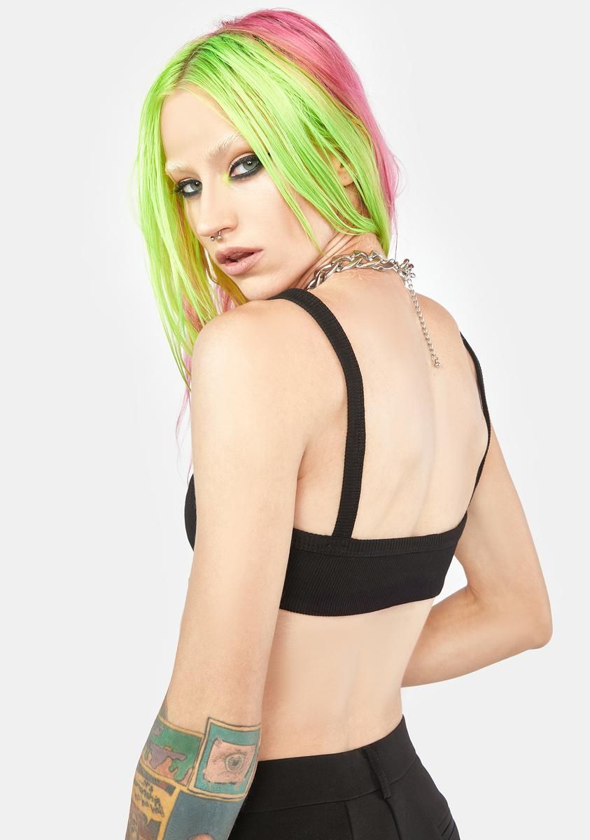 Wait A Minute Ruched Bra Top sold by Dolls Kill product image thumbnail 4