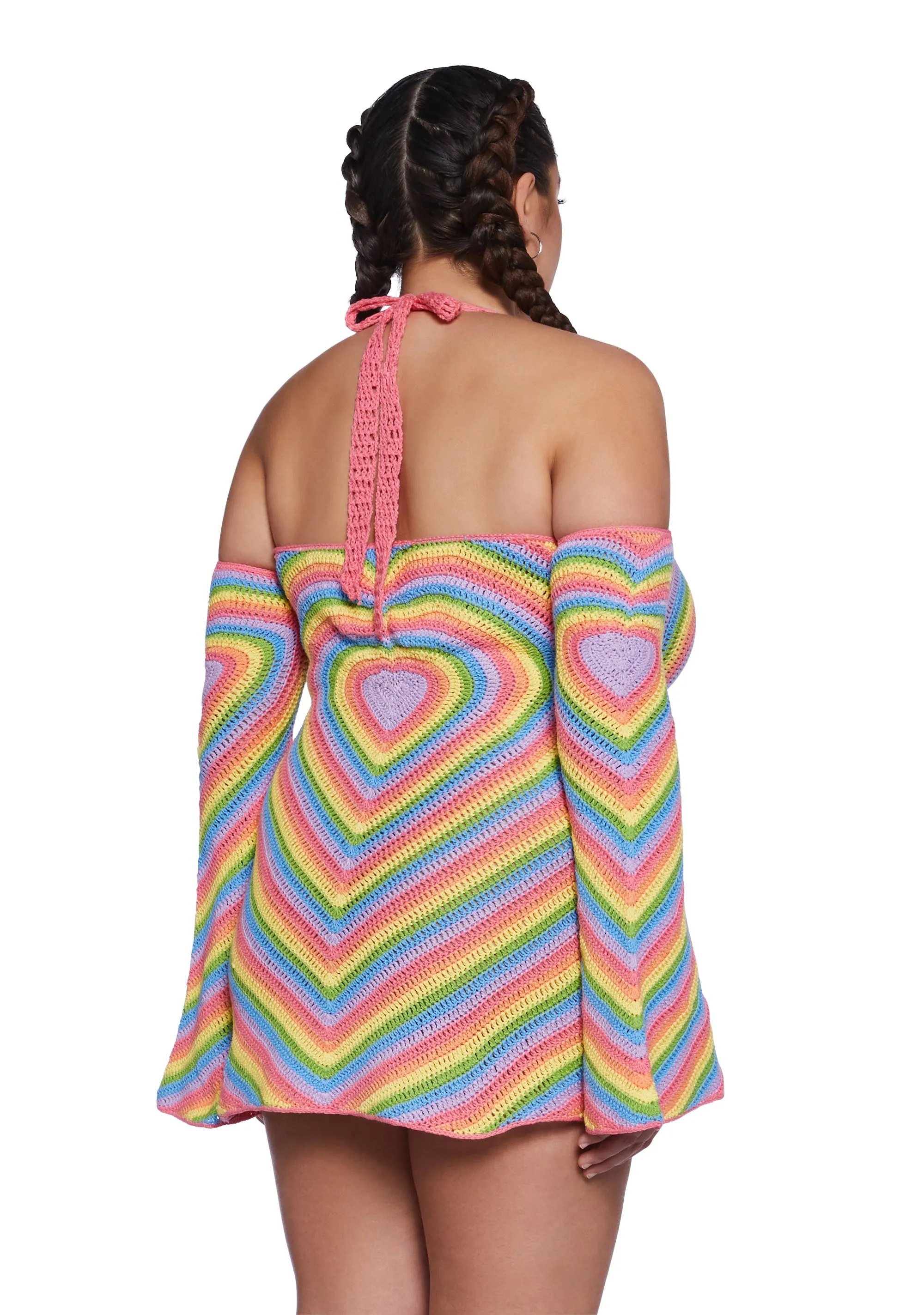 Plus Dancing In Colors Mini Dress sold by Dolls Kill product image thumbnail 4