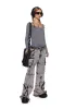 Carefree Energy Long Sleeve Bodysuit - Gray sold by Dolls Kill