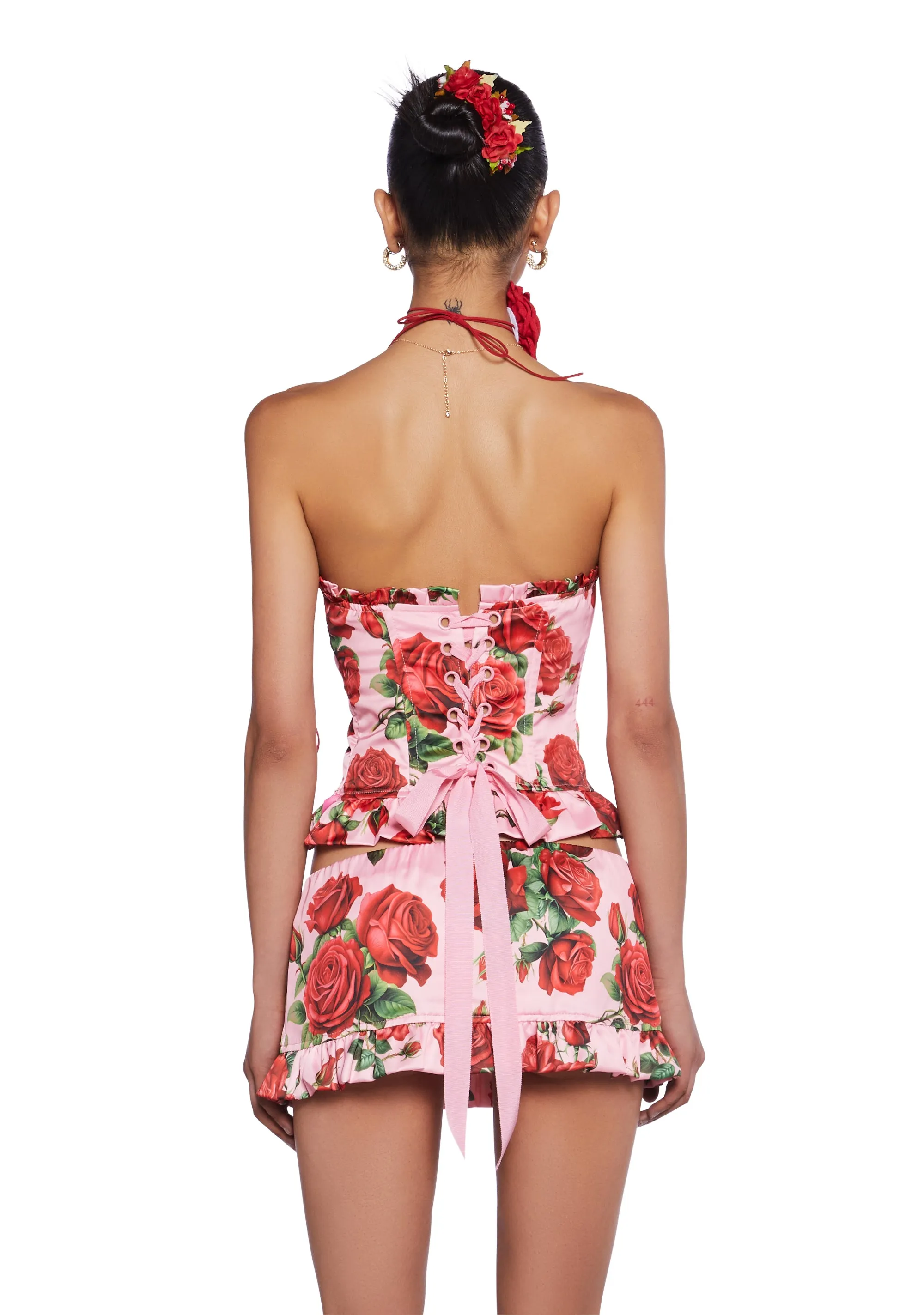 La Bella Vita Corset Top - Pink sold by Dolls Kill product image thumbnail 5