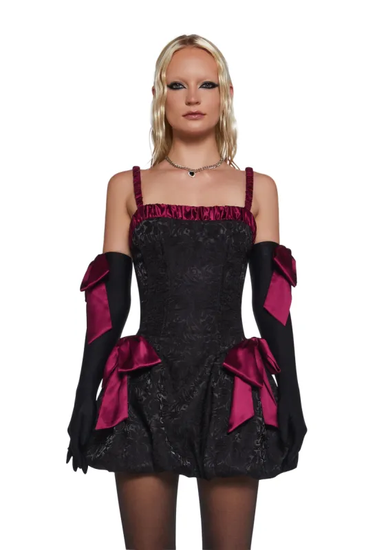 Forever Promise Mini Dress And Gloves Set sold by Dolls Kill