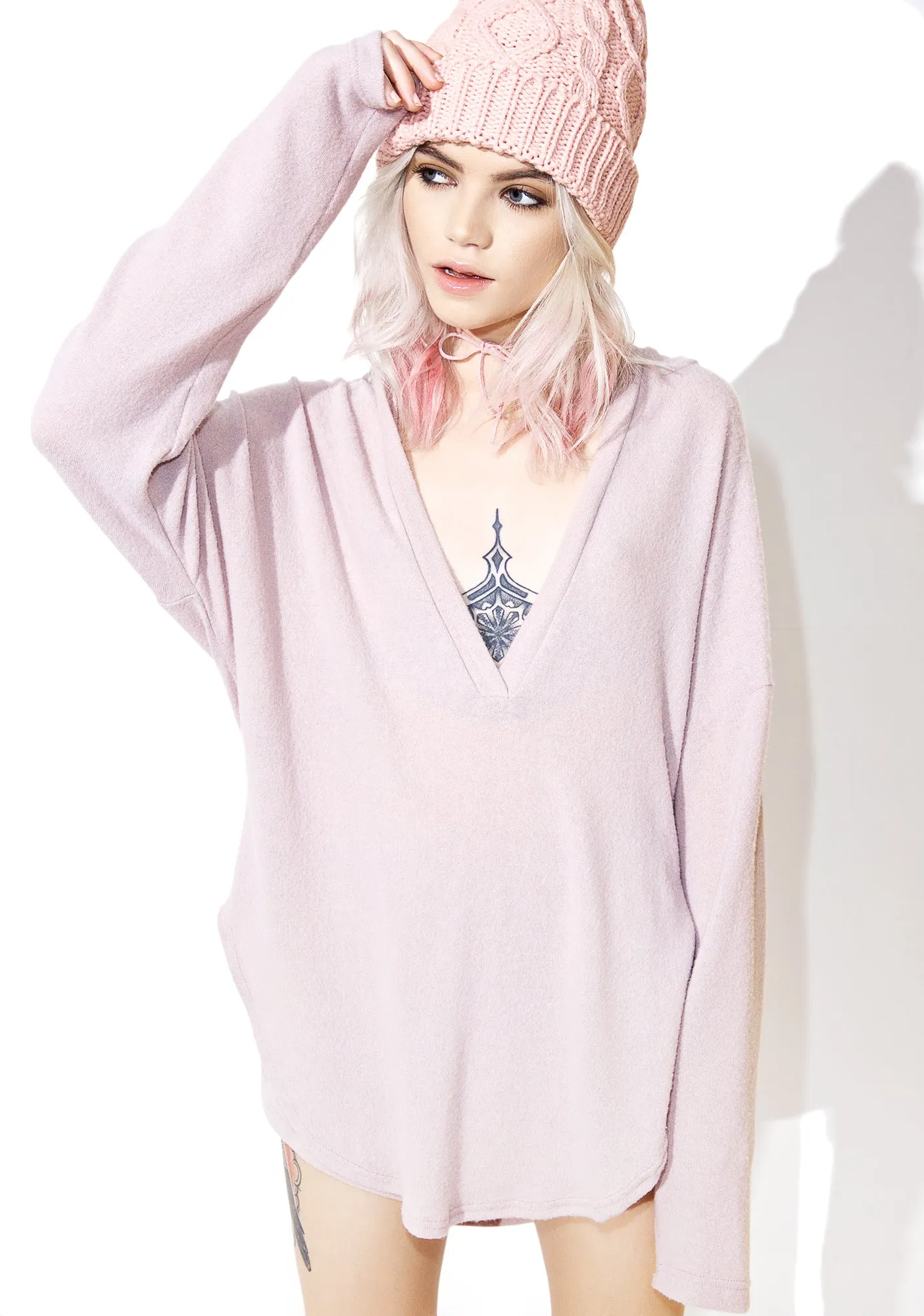 Nouvelle Slouchy Hoodie sold by Dolls Kill