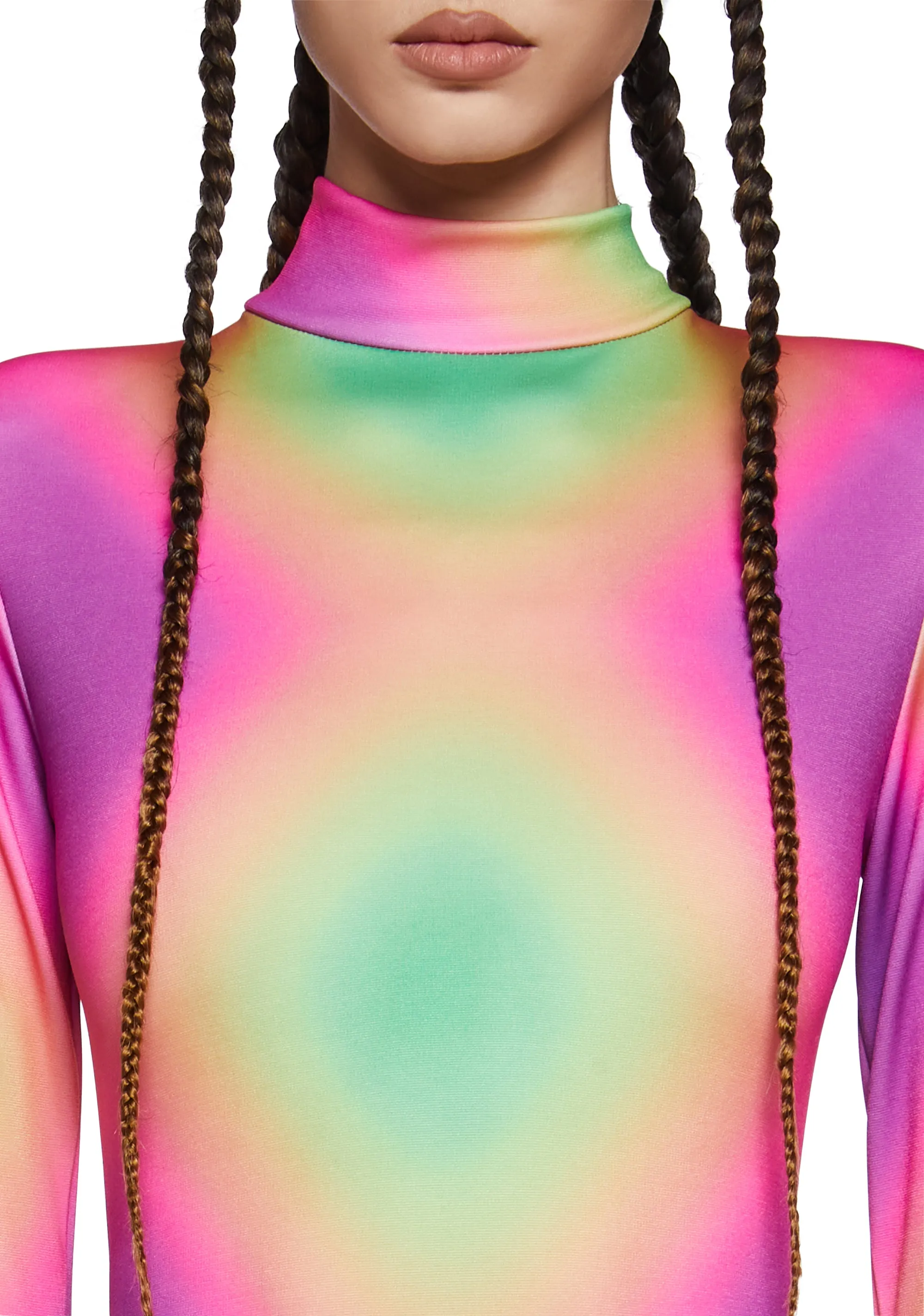 Acid Tripping Long Sleeve Bodysuit sold by Dolls Kill product image thumbnail 5