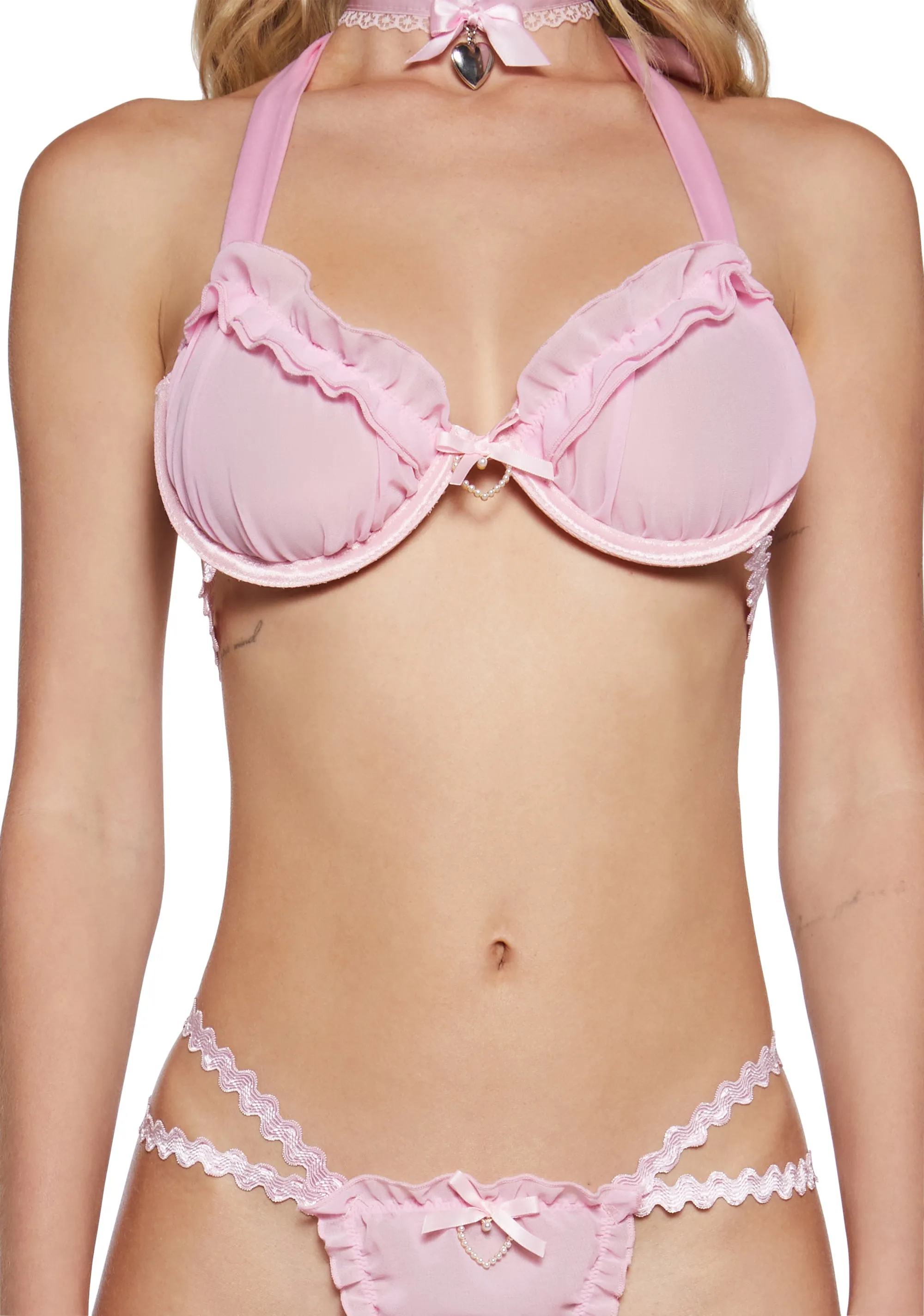 Satin Midnight Lingerie Set sold by Dolls Kill product image thumbnail 5