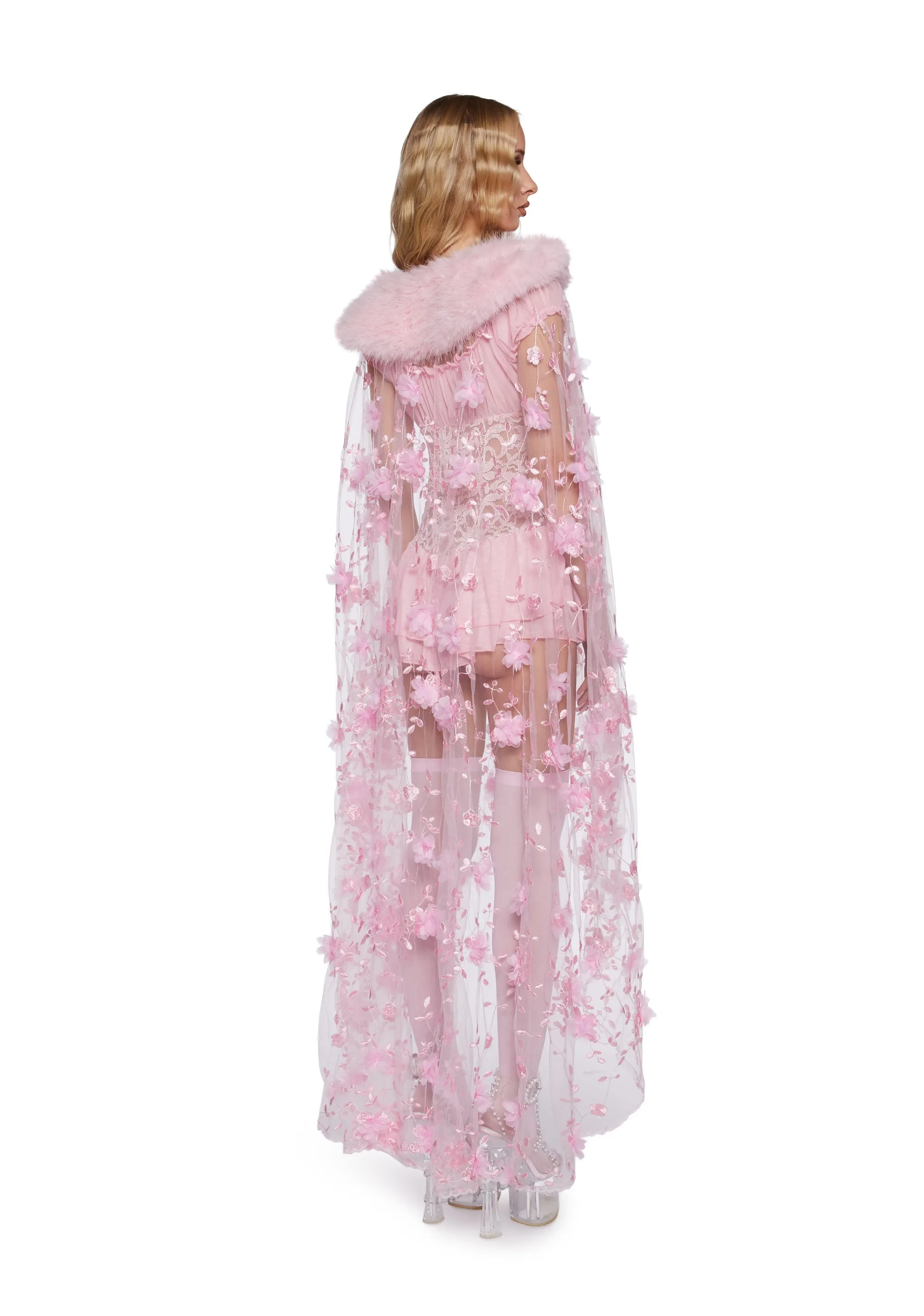 Noble Reign Floral Cape sold by Dolls Kill product image thumbnail 3
