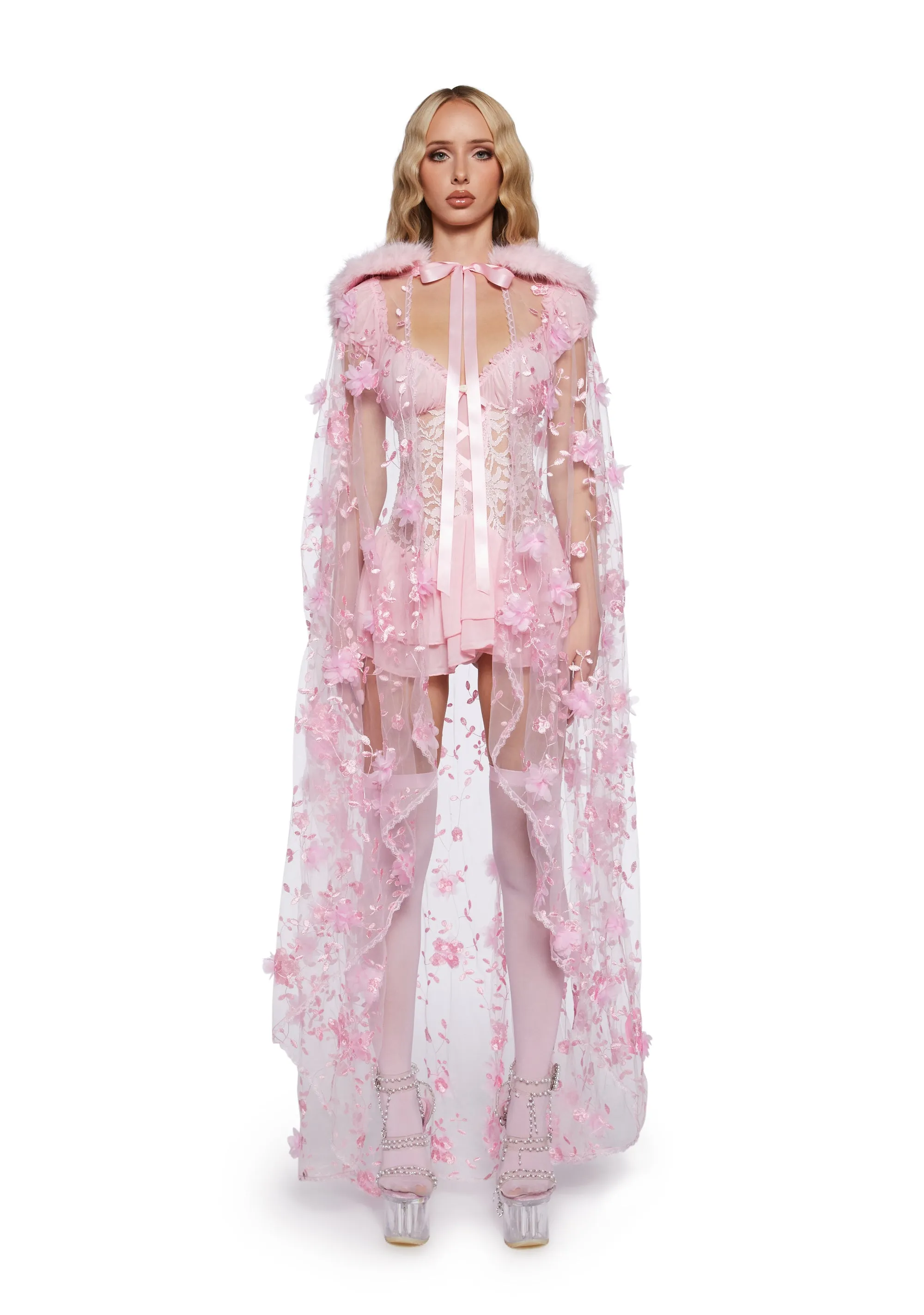 Noble Reign Floral Cape sold by Dolls Kill