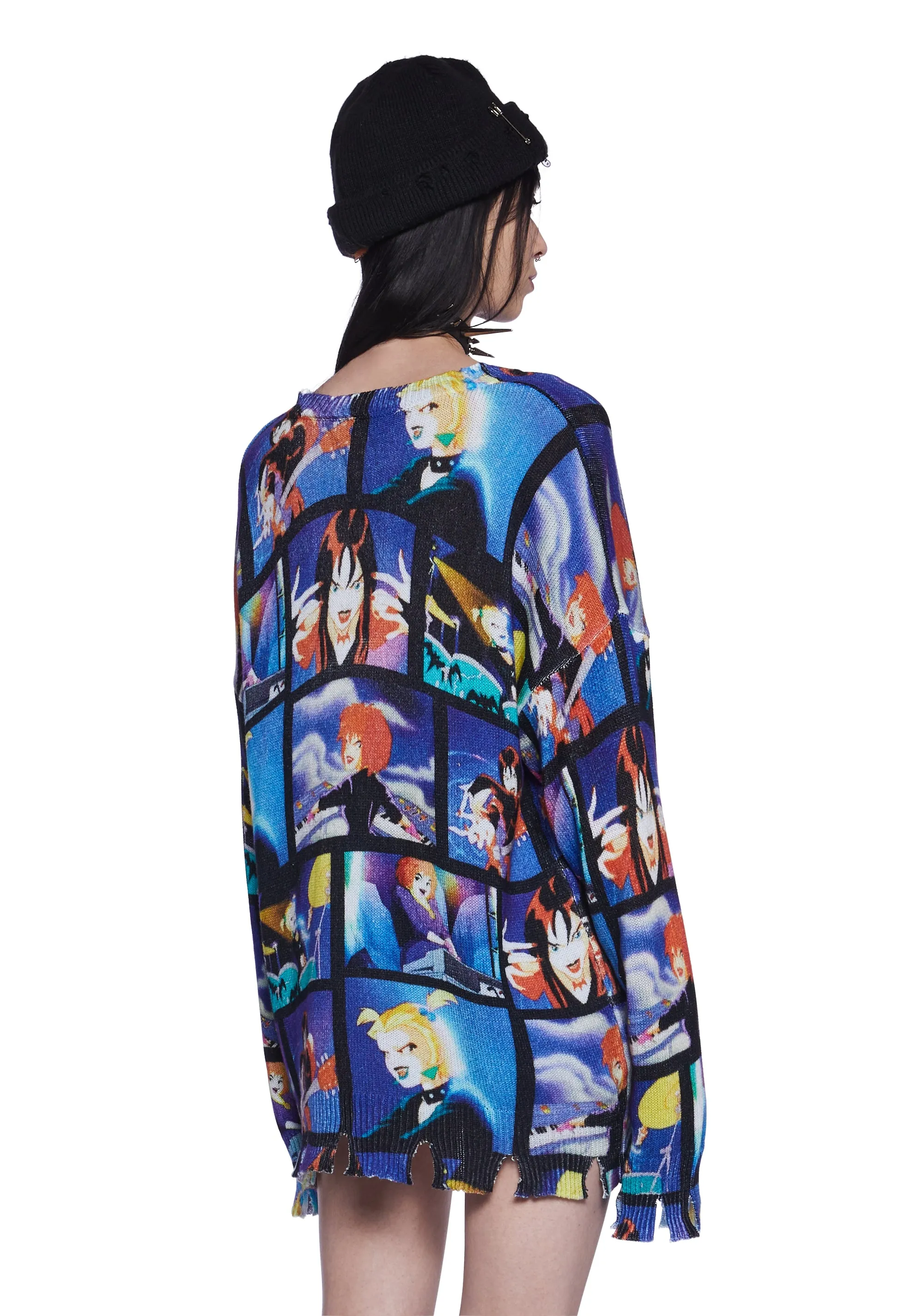 Spooky Girl Power Oversized Sweater sold by Dolls Kill product image thumbnail 4