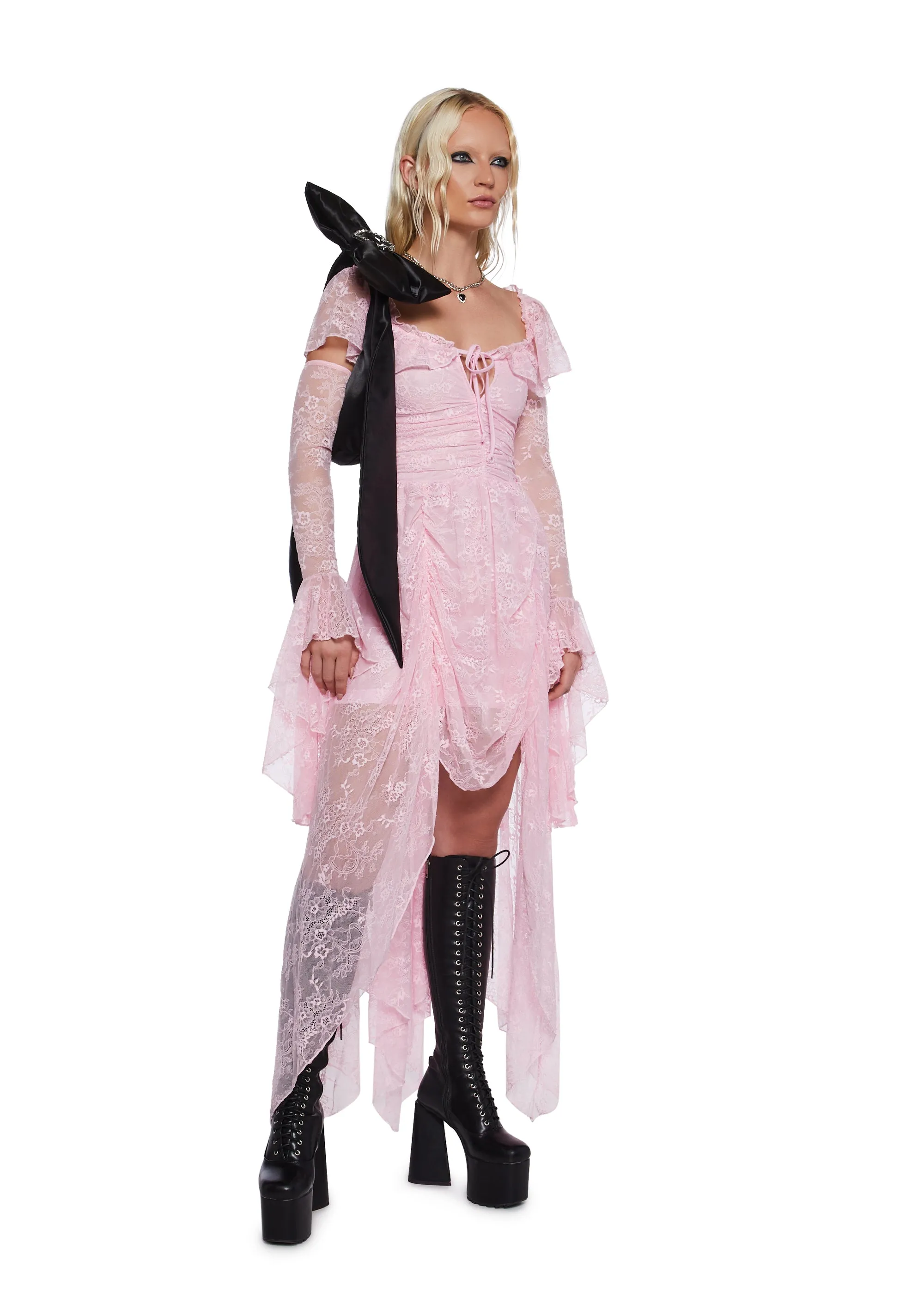 Ruled By Love High-Low Maxi Dress sold by Dolls Kill product image thumbnail 5