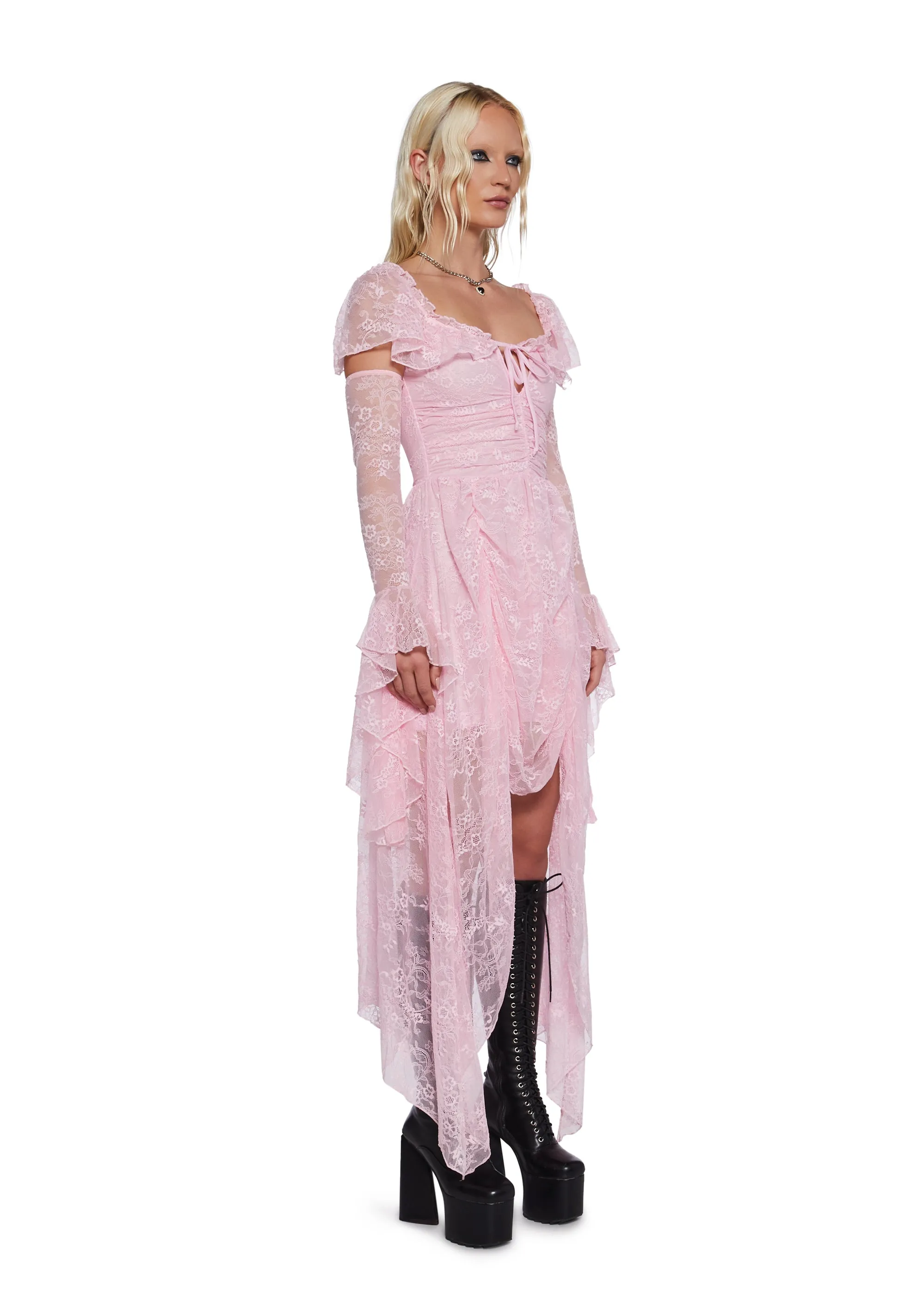 Ruled By Love High-Low Maxi Dress sold by Dolls Kill product image thumbnail 3