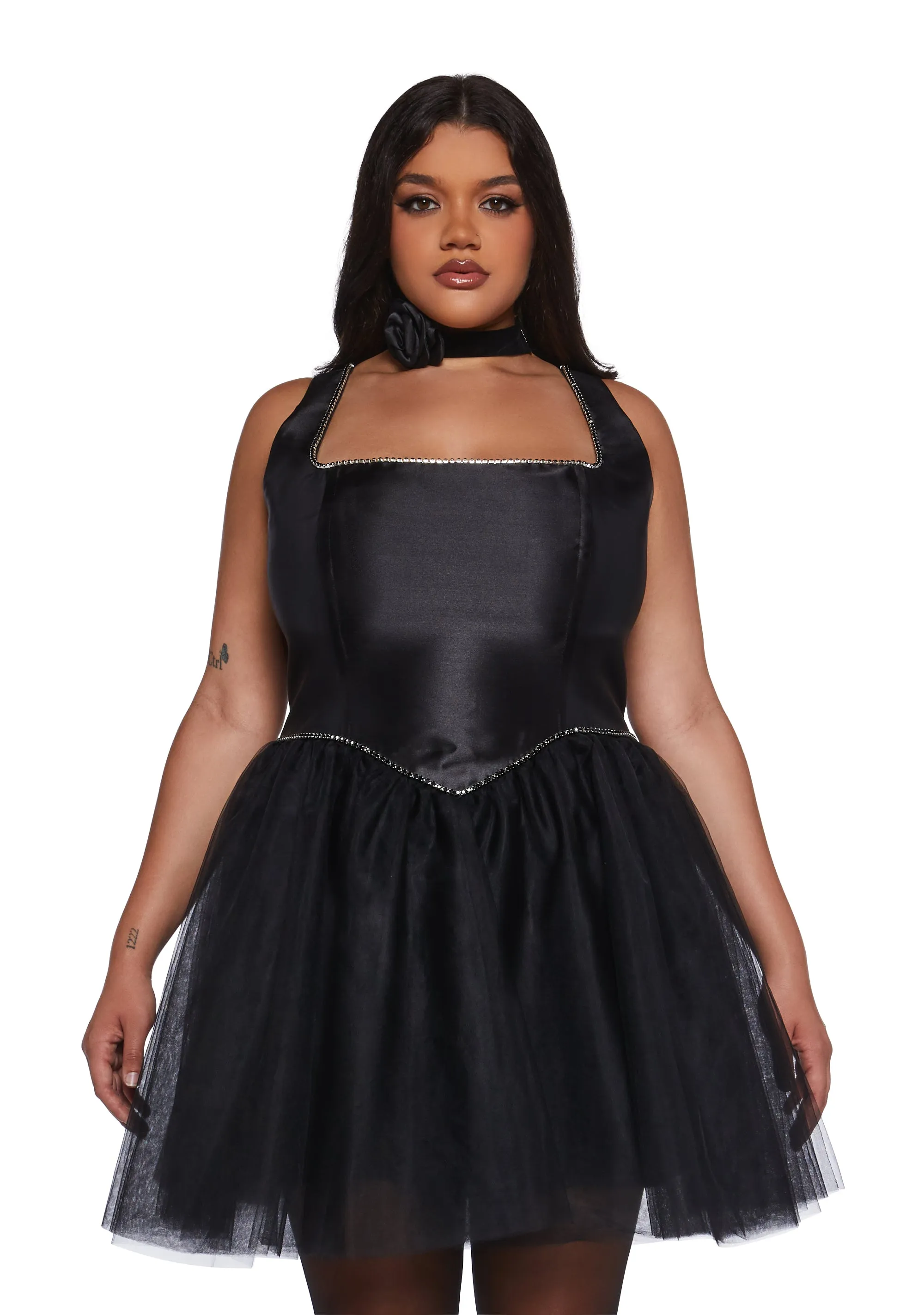 Polished Pirouette Corset Dress - Black sold by Dolls Kill product image thumbnail 2