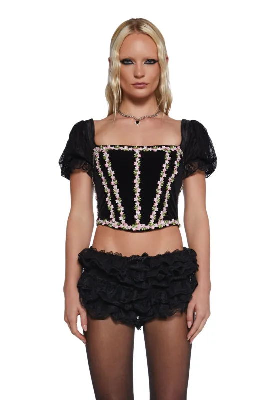 Dark Fairytale Corset Top sold by Dolls Kill