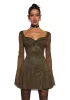 Aura Points Lace Mini Dress - Green sold by Dolls Kill