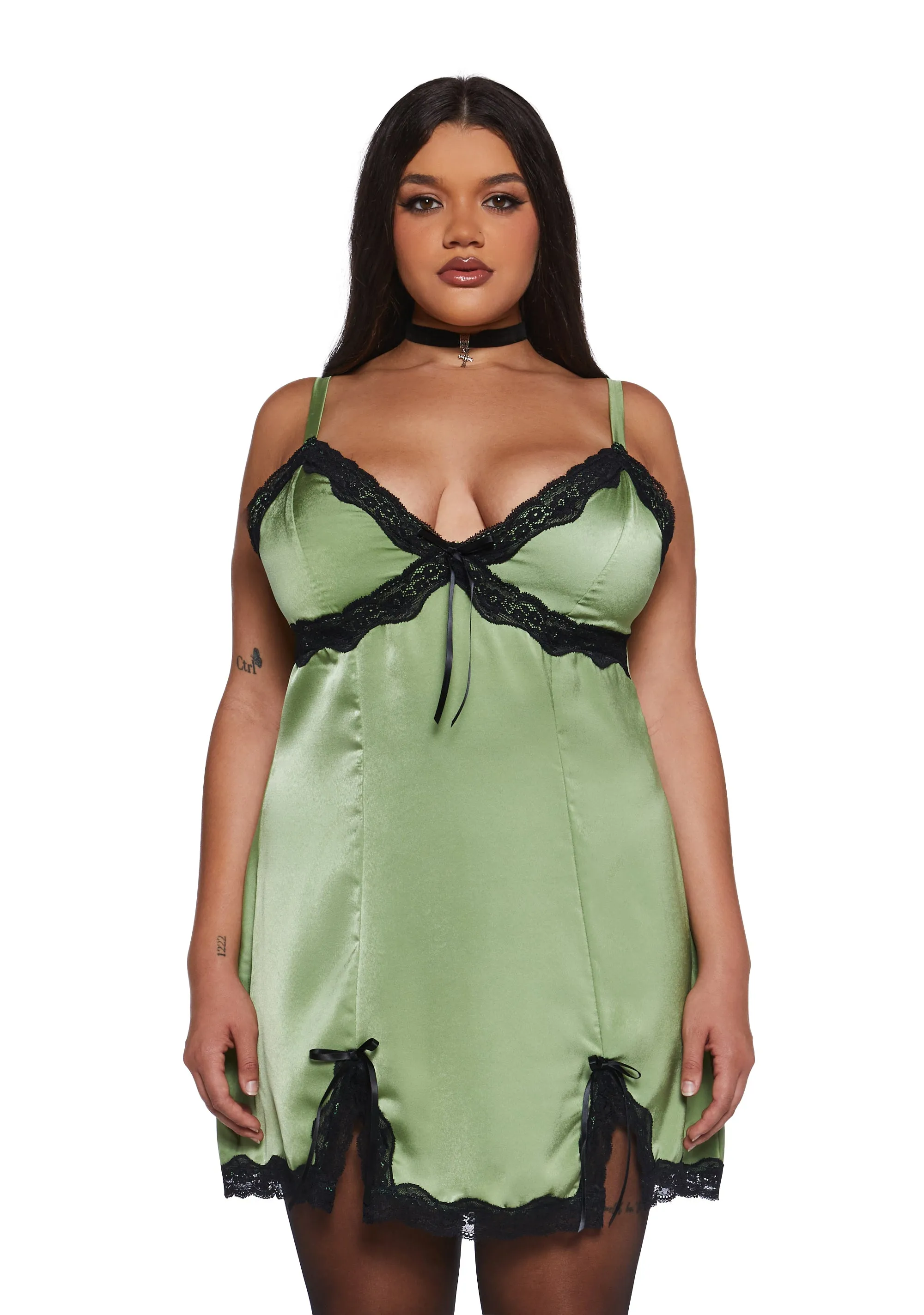 A Sorta Fairytale Slip Dress - Green sold by Dolls Kill product image thumbnail 2