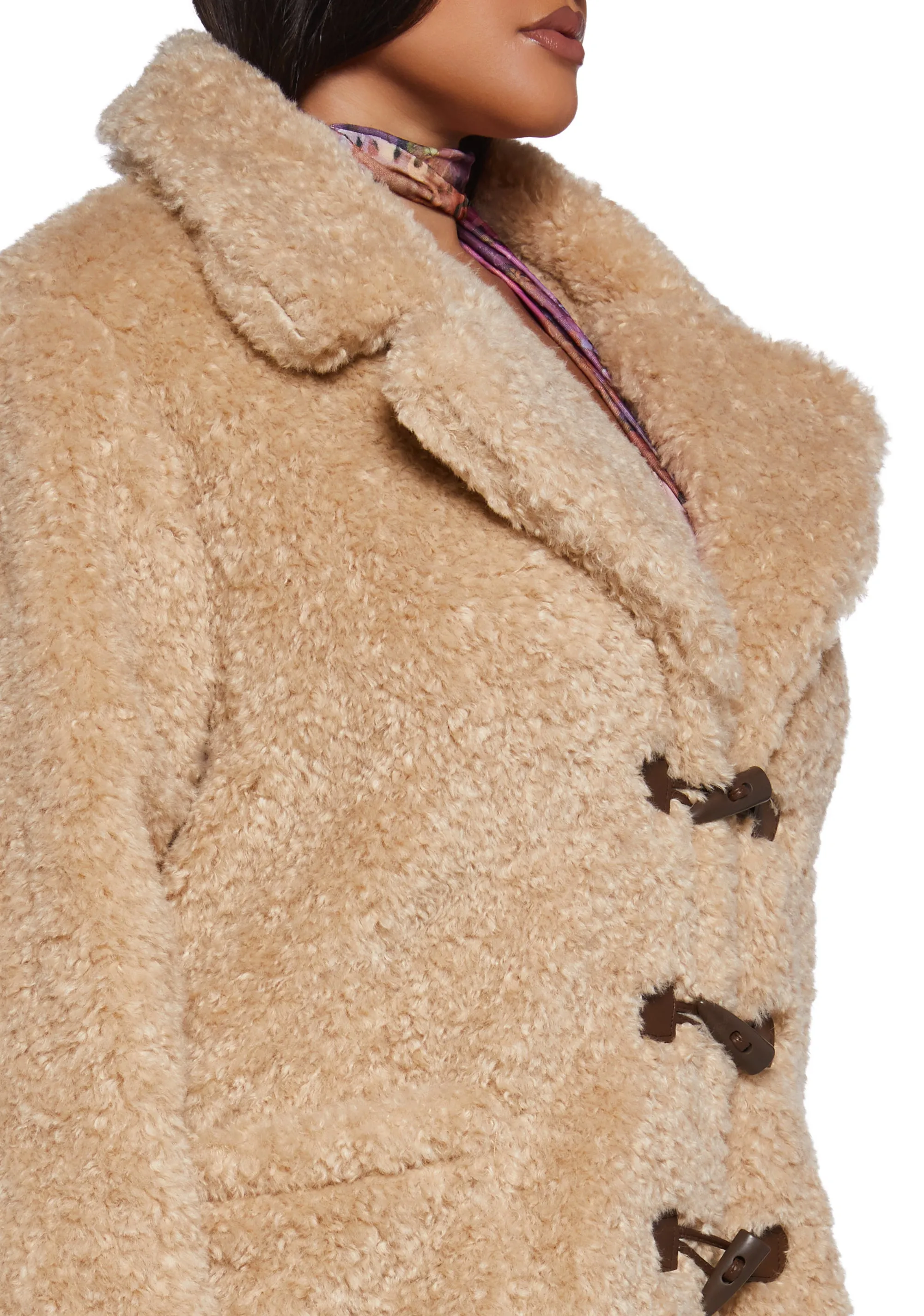 Plus Garage Band Sherpa Cropped Coat sold by Dolls Kill product image thumbnail 5