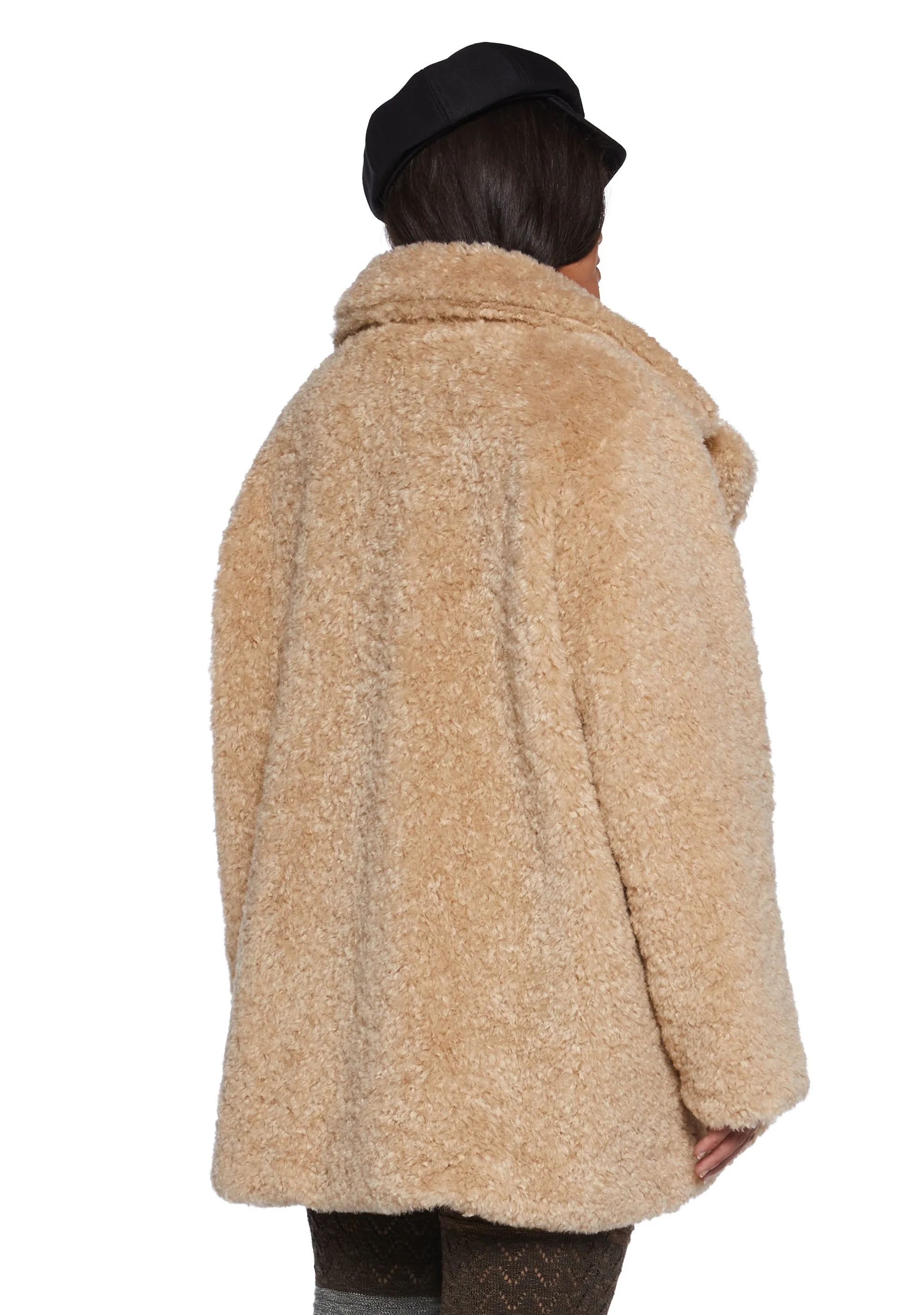 Plus Garage Band Sherpa Cropped Coat sold by Dolls Kill product image thumbnail 4