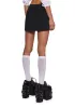 Don’t Even Go There Mini Skort - Black sold by Dolls Kill