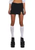 Don’t Even Go There Mini Skort - Black sold by Dolls Kill