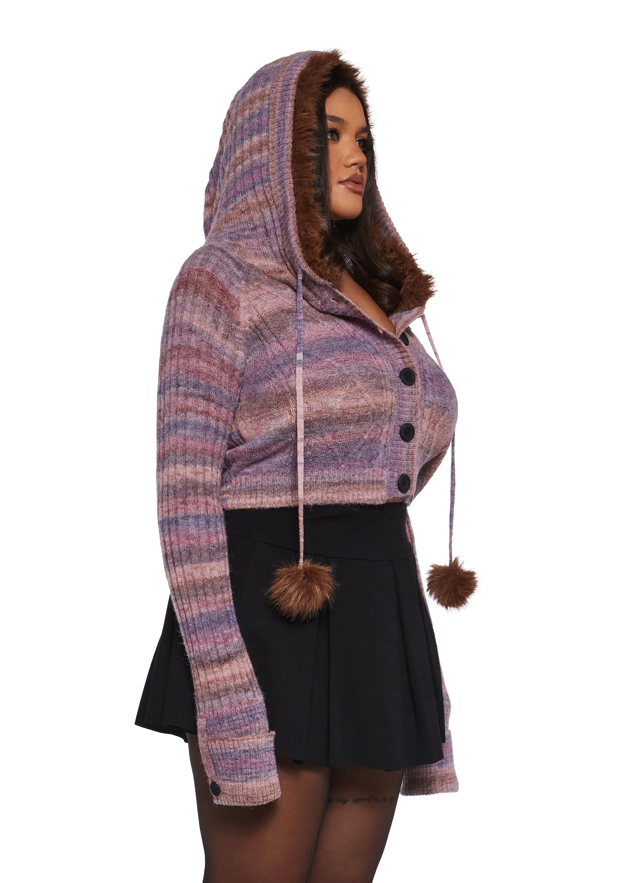 Plus Punky Pop Knit Cardigan sold by Dolls Kill product image thumbnail 3