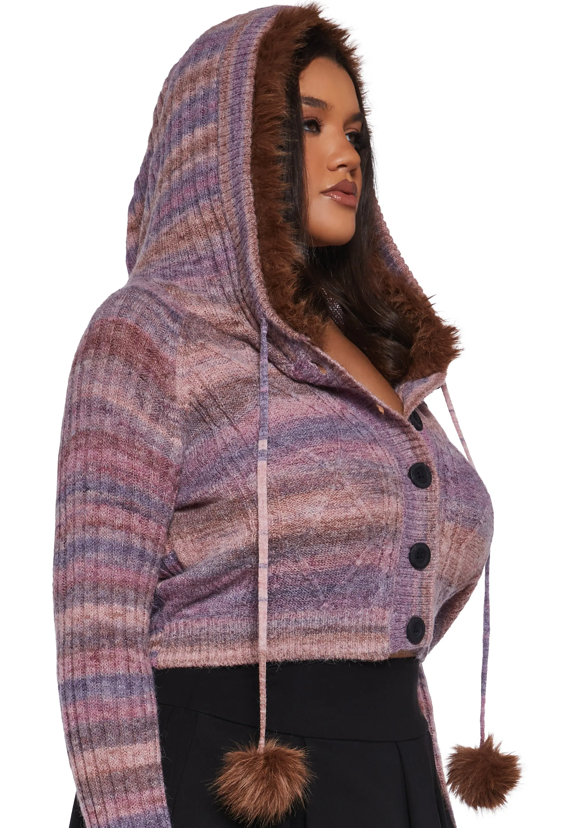 Plus Punky Pop Knit Cardigan sold by Dolls Kill product image thumbnail 5