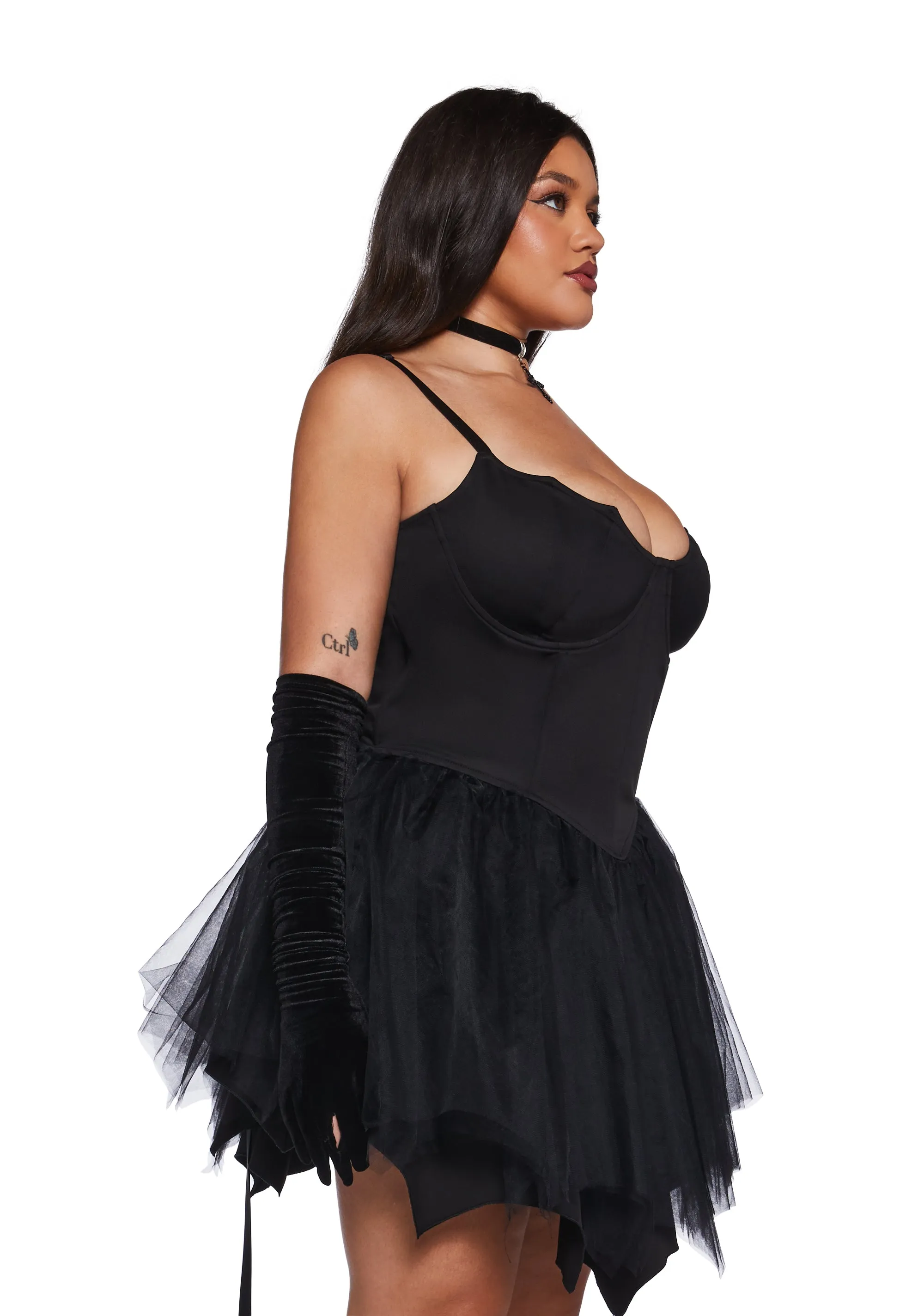 Plus Fleeting Optimism Mini Dress sold by Dolls Kill product image thumbnail 3