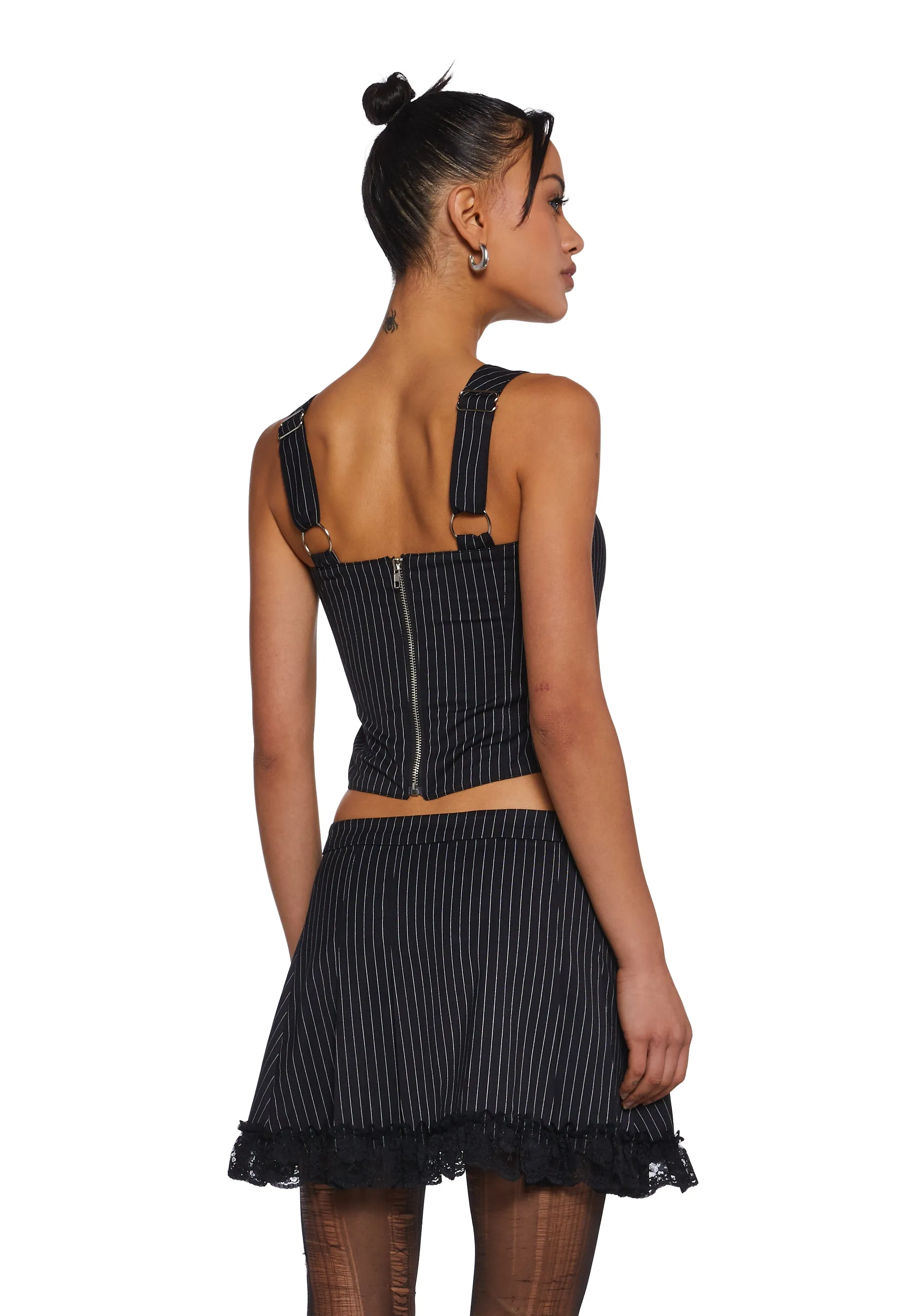 It’s Been Real Pinstripe Vest sold by Dolls Kill product image thumbnail 4
