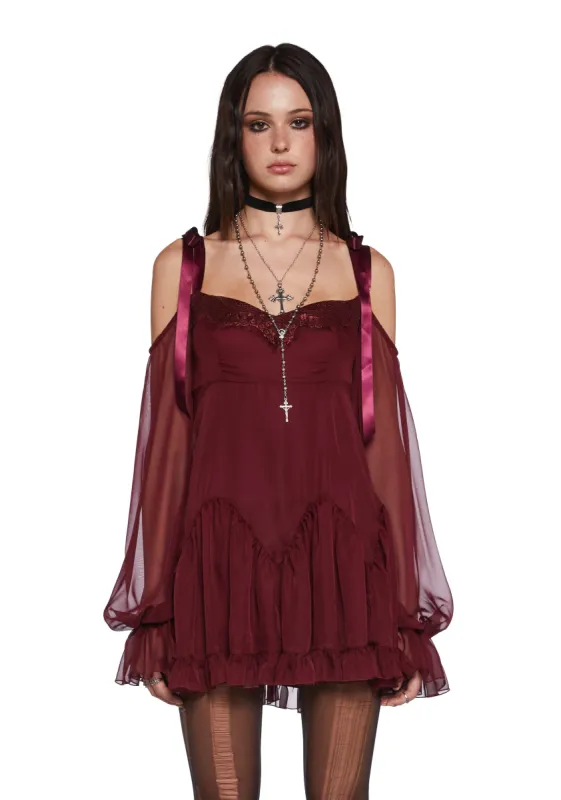 Whirlwind Radiance Mini Dress - Red sold by Dolls Kill