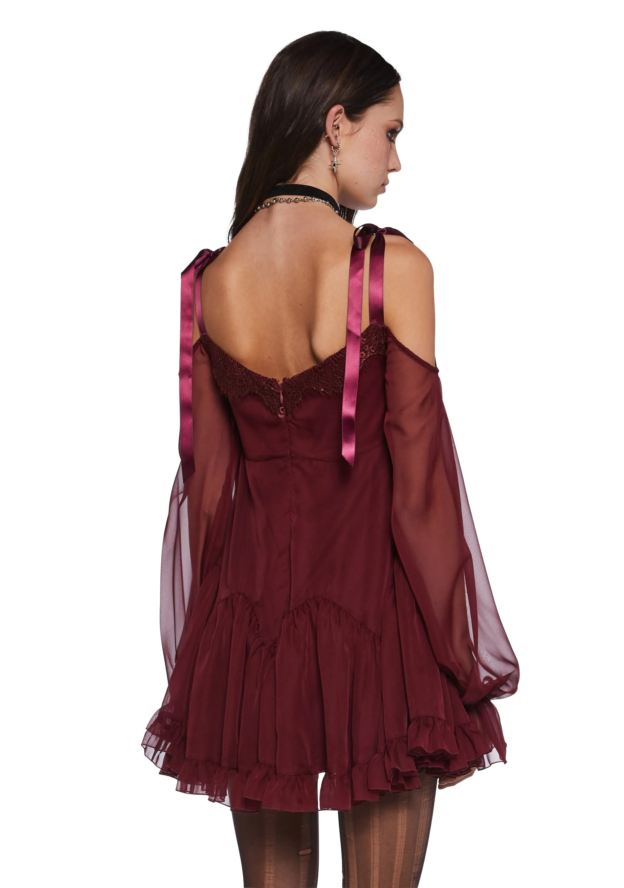 Whirlwind Radiance Mini Dress - Red sold by Dolls Kill product image thumbnail 5