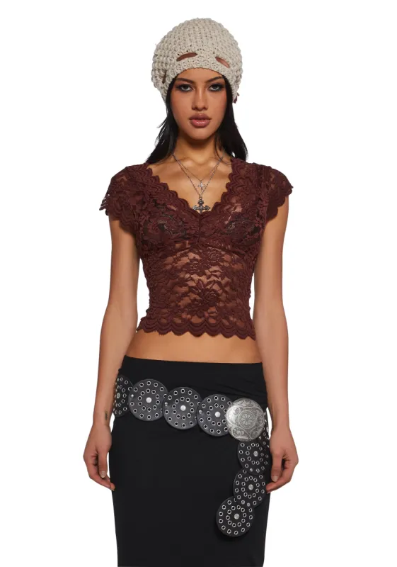 Envious Much Lace Top sold by Dolls Kill