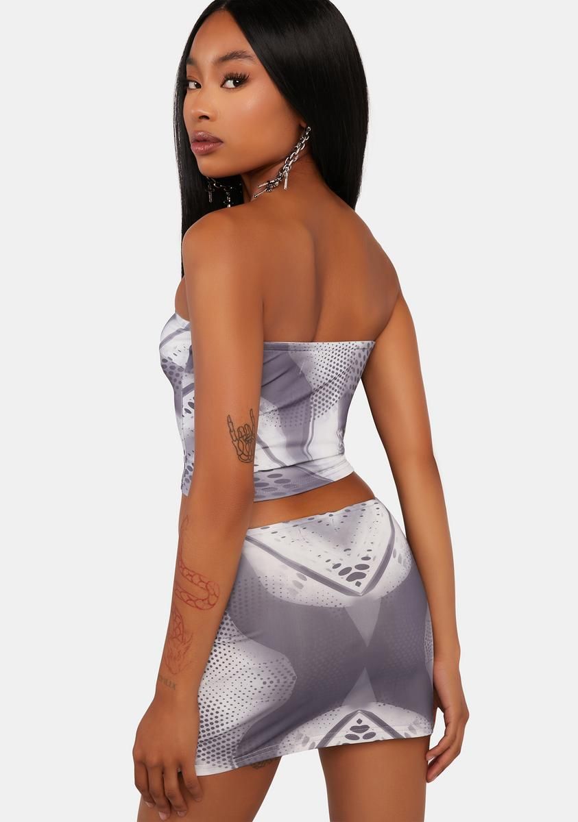 Rave Queen Low-Rise Mini Skirt sold by Dolls Kill product image thumbnail 4