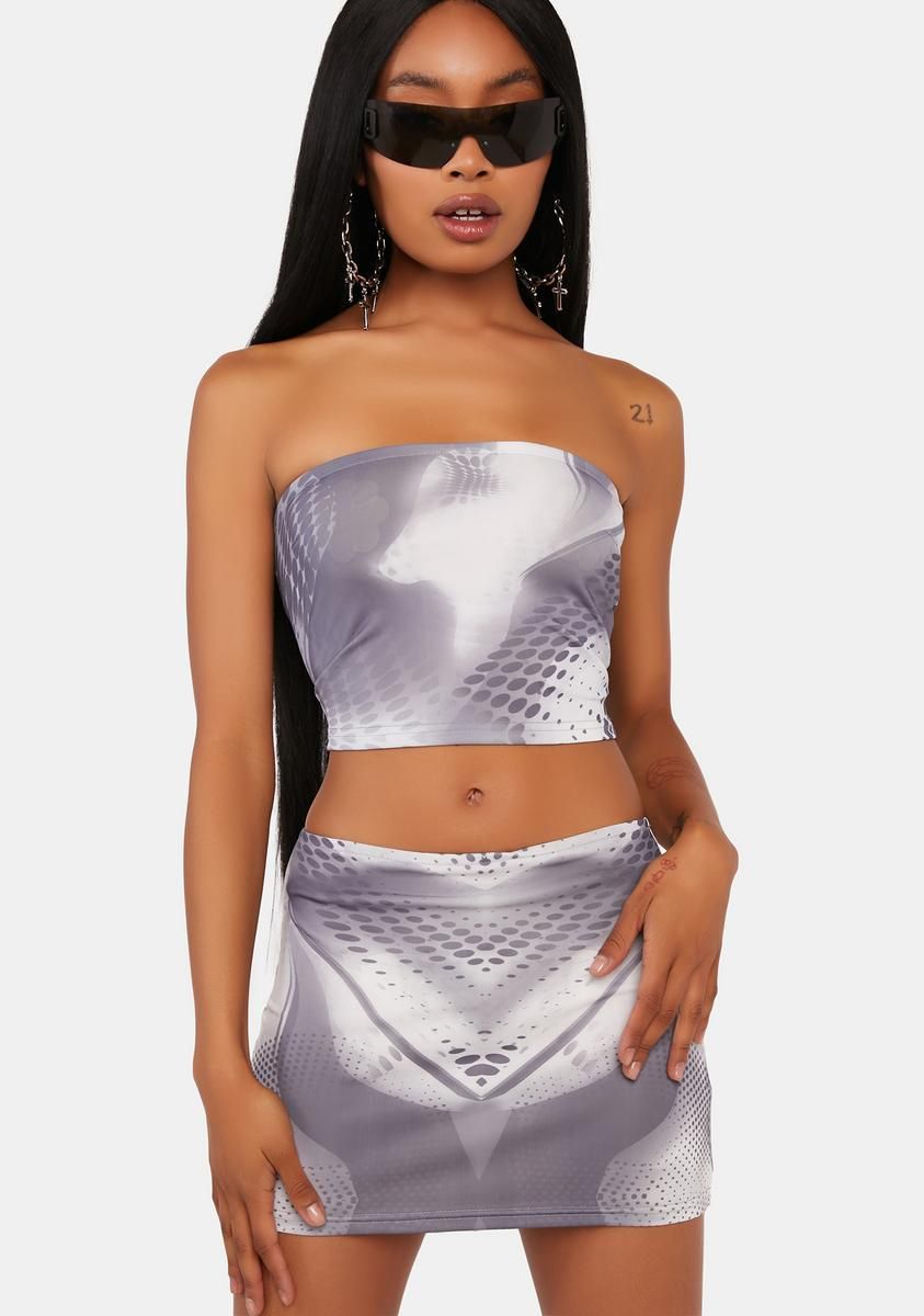 Rave Queen Low-Rise Mini Skirt sold by Dolls Kill product image thumbnail 2