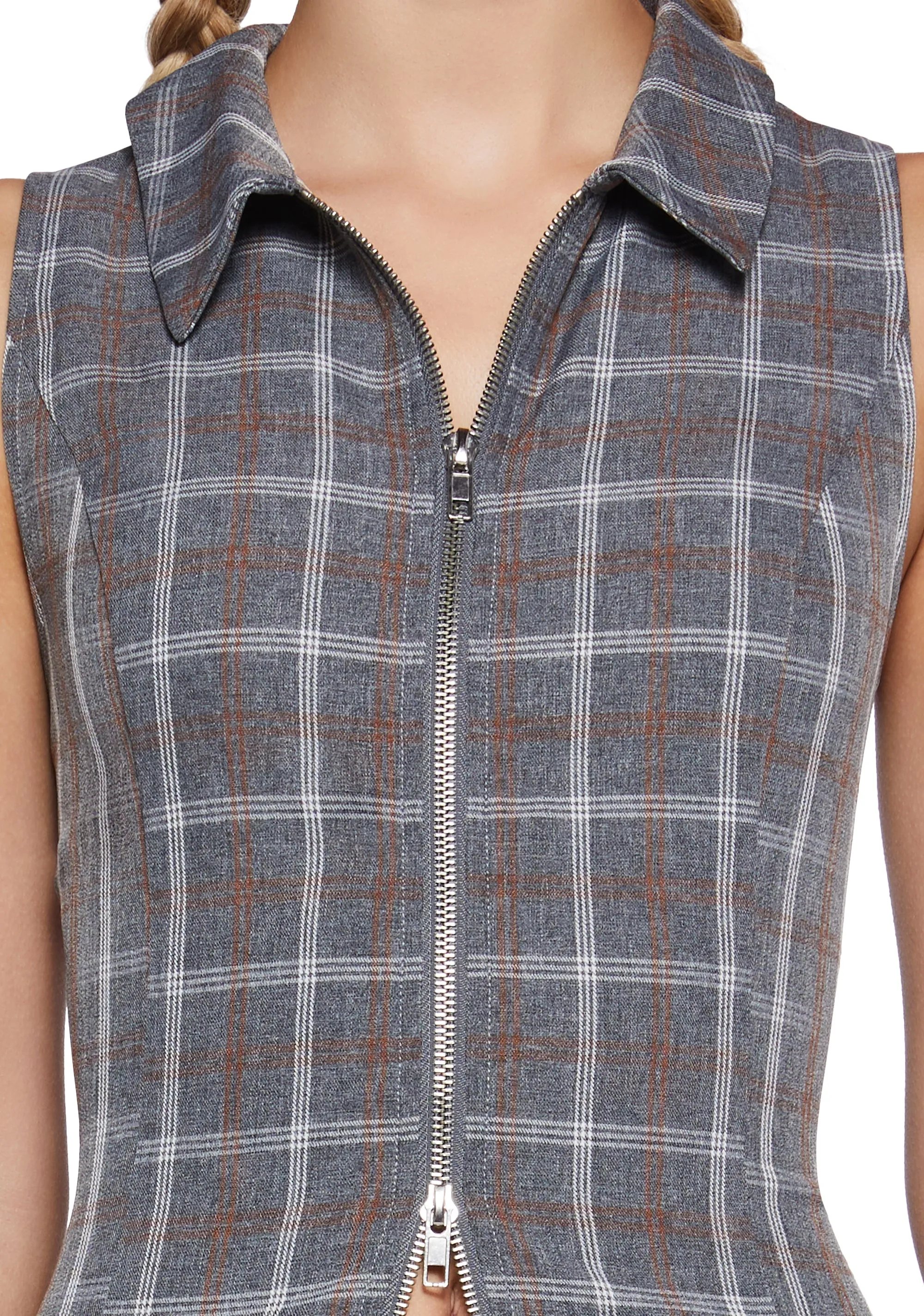 Janae Zip-Up Vest sold by Dolls Kill product image thumbnail 5