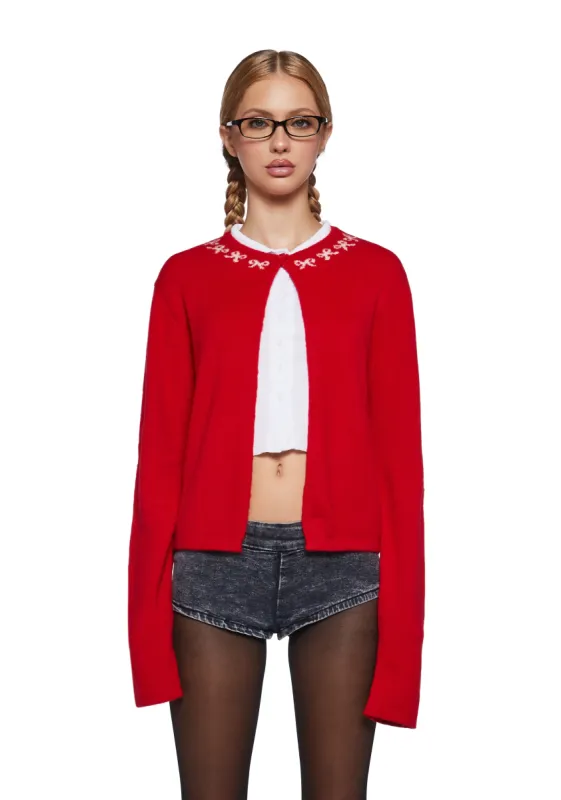 Wunara Knit Cardigan sold by Dolls Kill