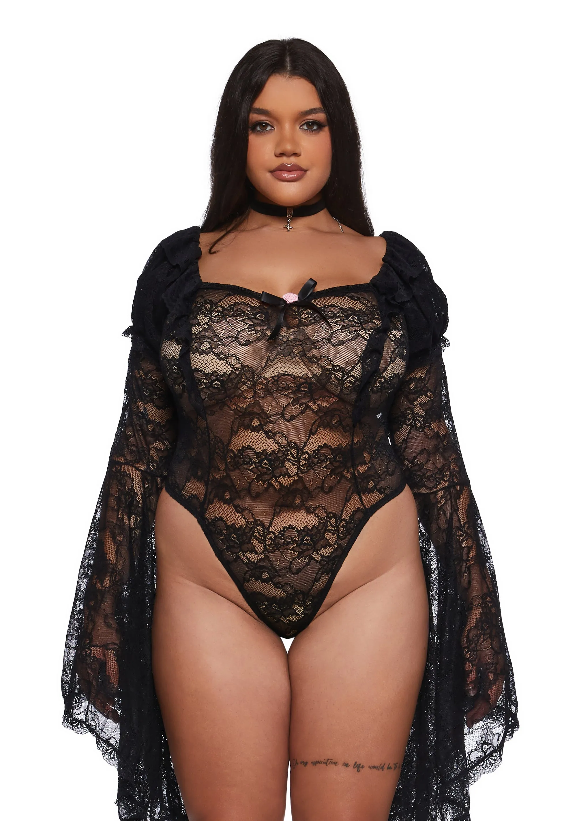 Dazzling Seduction Lace Bodysuit sold by Dolls Kill product image thumbnail 2