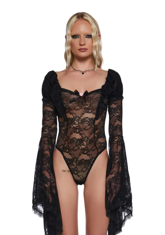 Dazzling Seduction Lace Bodysuit sold by Dolls Kill