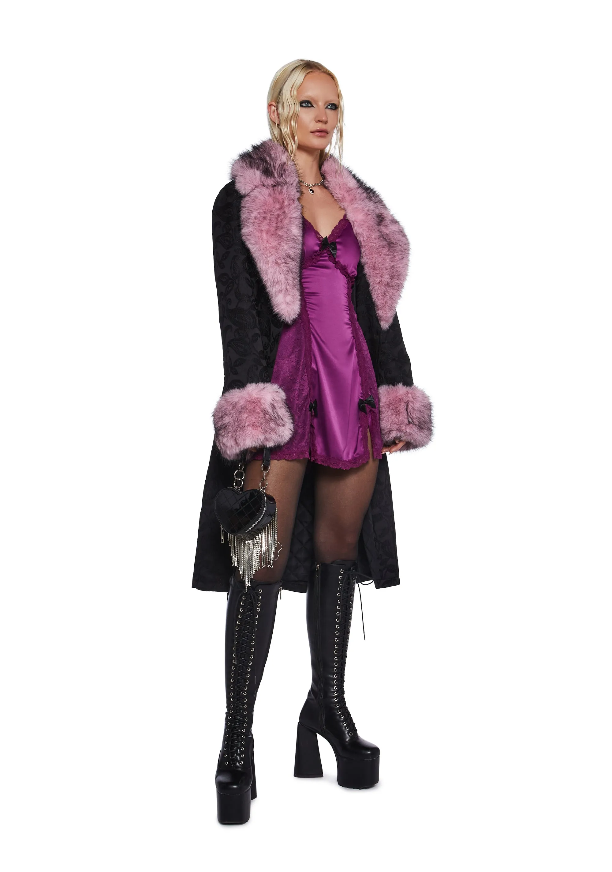 Heartbreak Heiress Slip Dress sold by Dolls Kill product image thumbnail 2