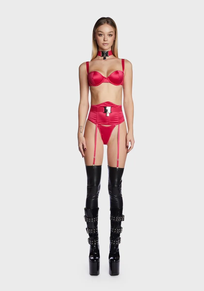 Lock You Down Lingerie Set sold by Dolls Kill
