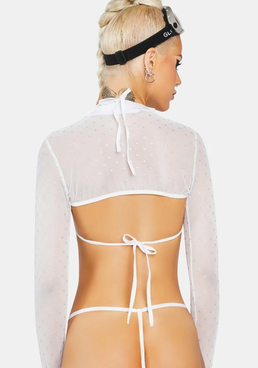 Angel Blinged Out Sheer Lingerie Set sold by Dolls Kill product image thumbnail 4