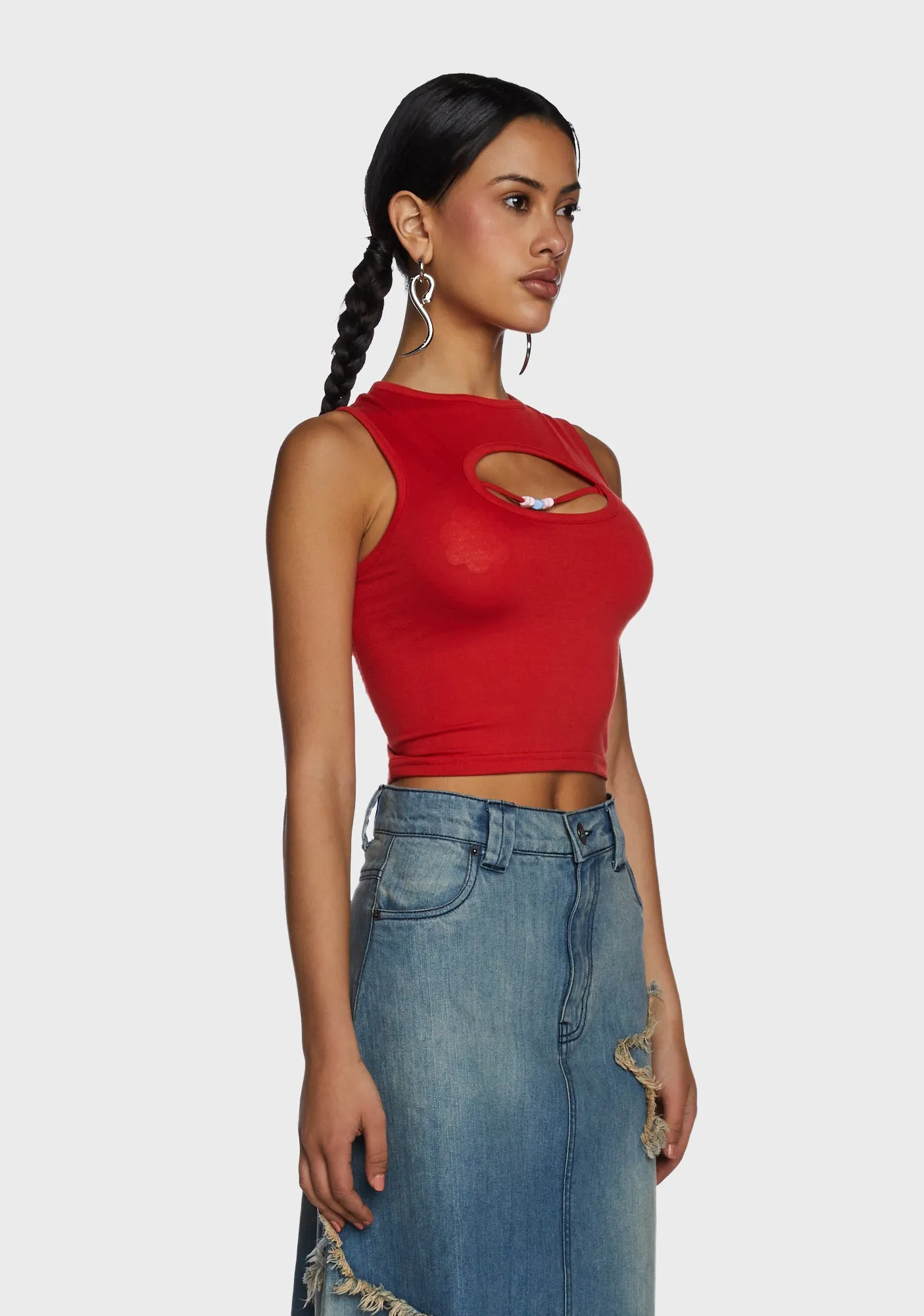 Y2K Crop Tank Top sold by Dolls Kill product image thumbnail 3